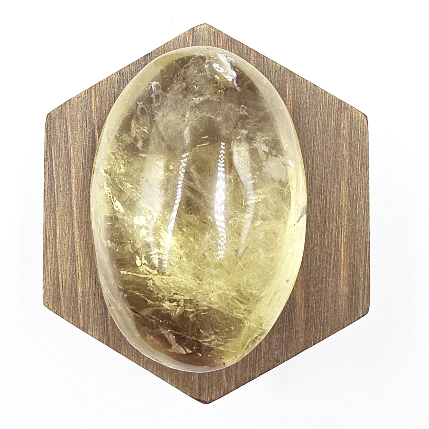 Large Citrine Palm Stone with Rainbows – Abundance, Confidence & Solar Plexus Energy Crystal, 145g