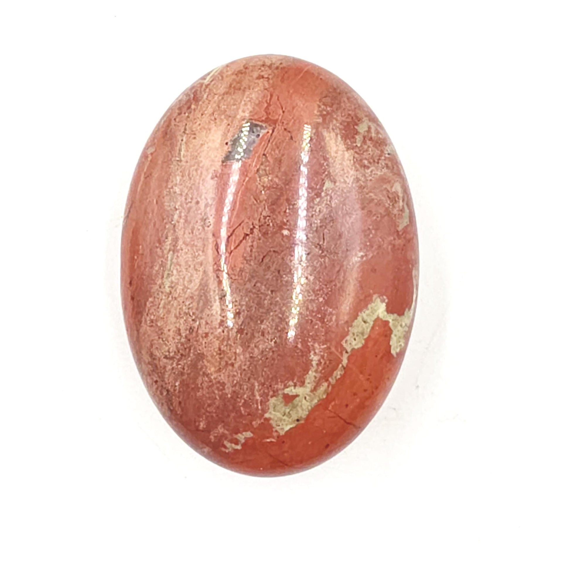 Red Jasper Palm Stone – Strength, Grounding & Protective Stability Crystal, 115g
