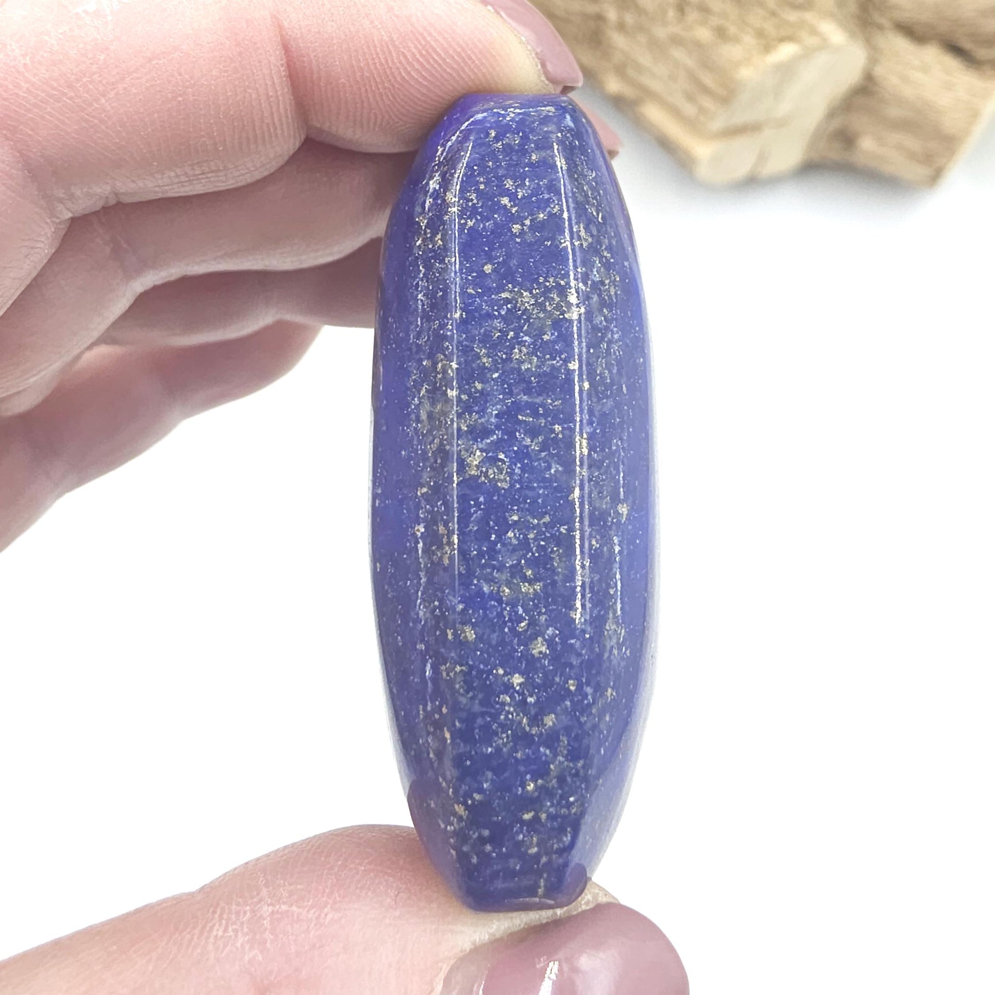 Lapis Lazuli Palm Stone – Wisdom, Intuition & Spiritual Awareness Crystal, 75g