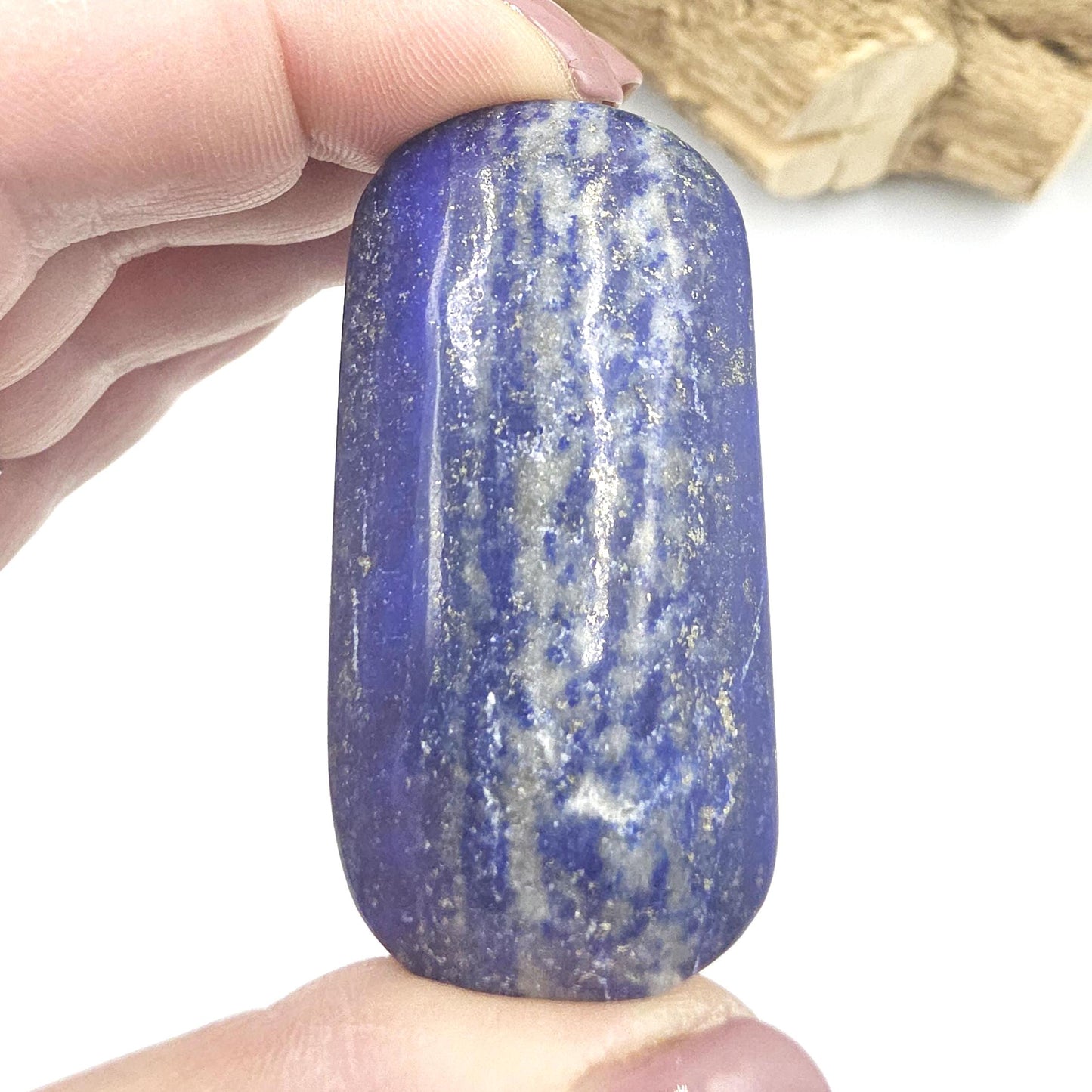 Lapis Lazuli Palm Stone – Wisdom, Intuition & Spiritual Awareness Crystal, 75g