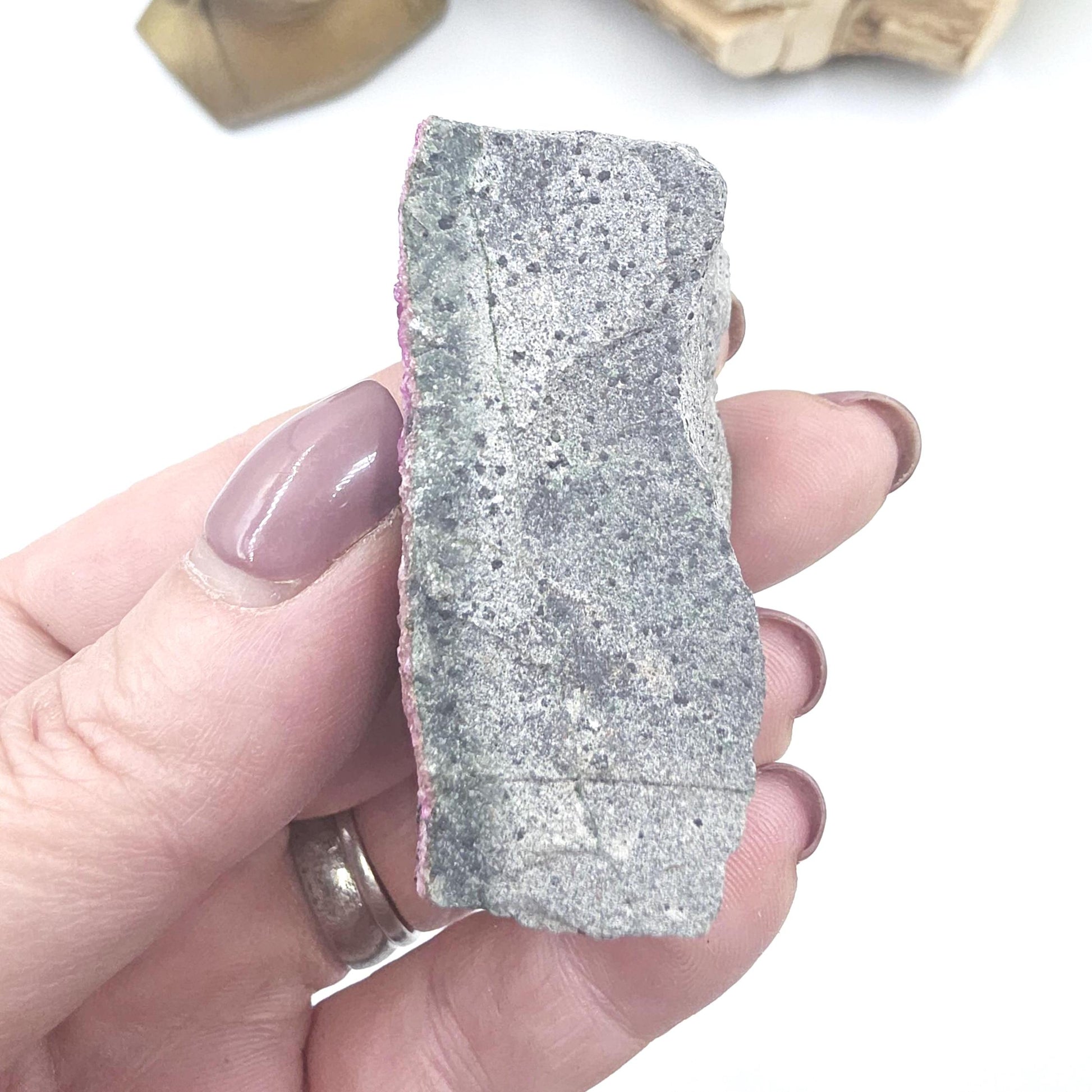 Sparkly Raw Cobaltocalcite Specimen – Love, Emotional Healing & Heart Chakra Crystal, 80g