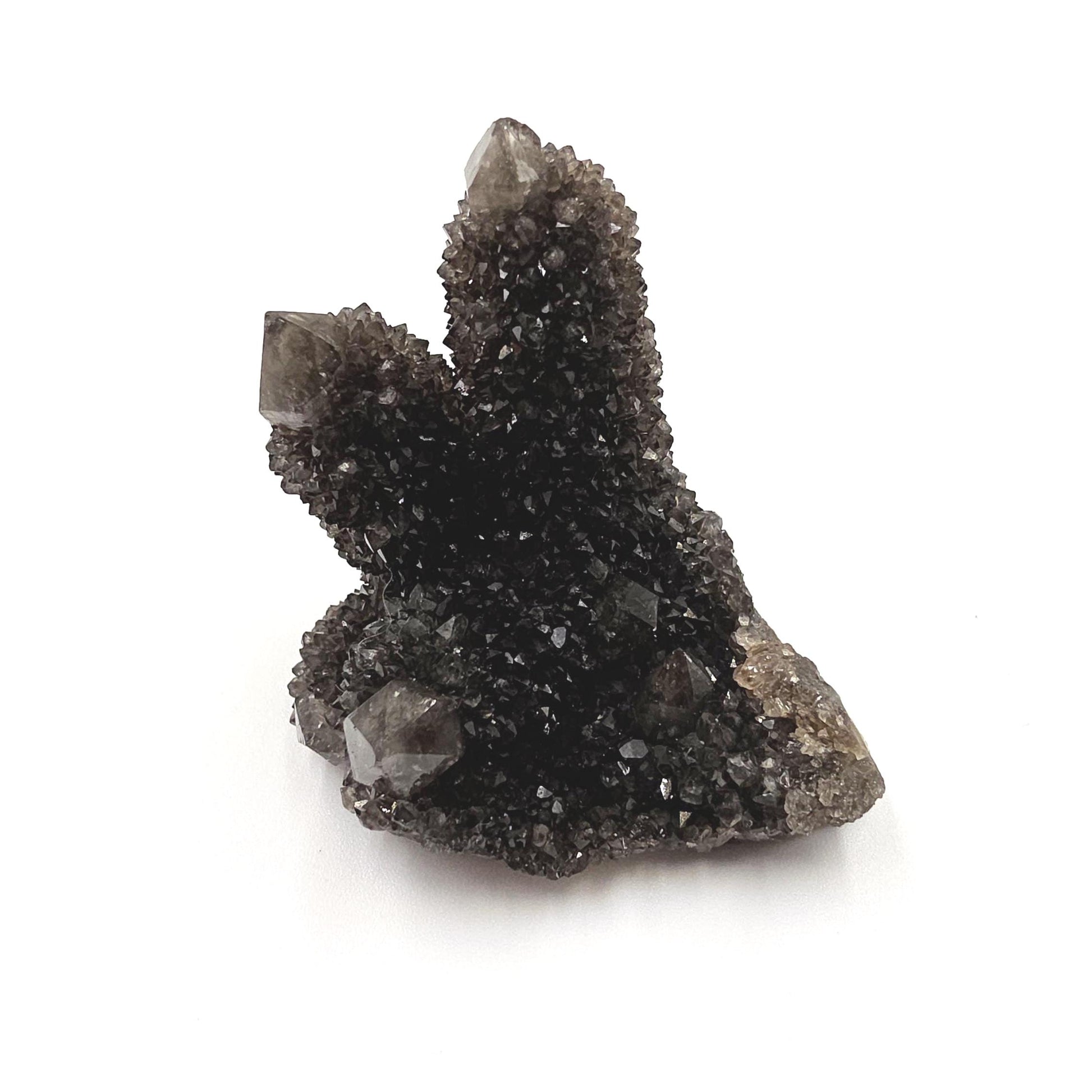 Rare Black Spirit Quartz Cluster Specimen – Protection, Spiritual Growth & High Vibration Crystal, 55g