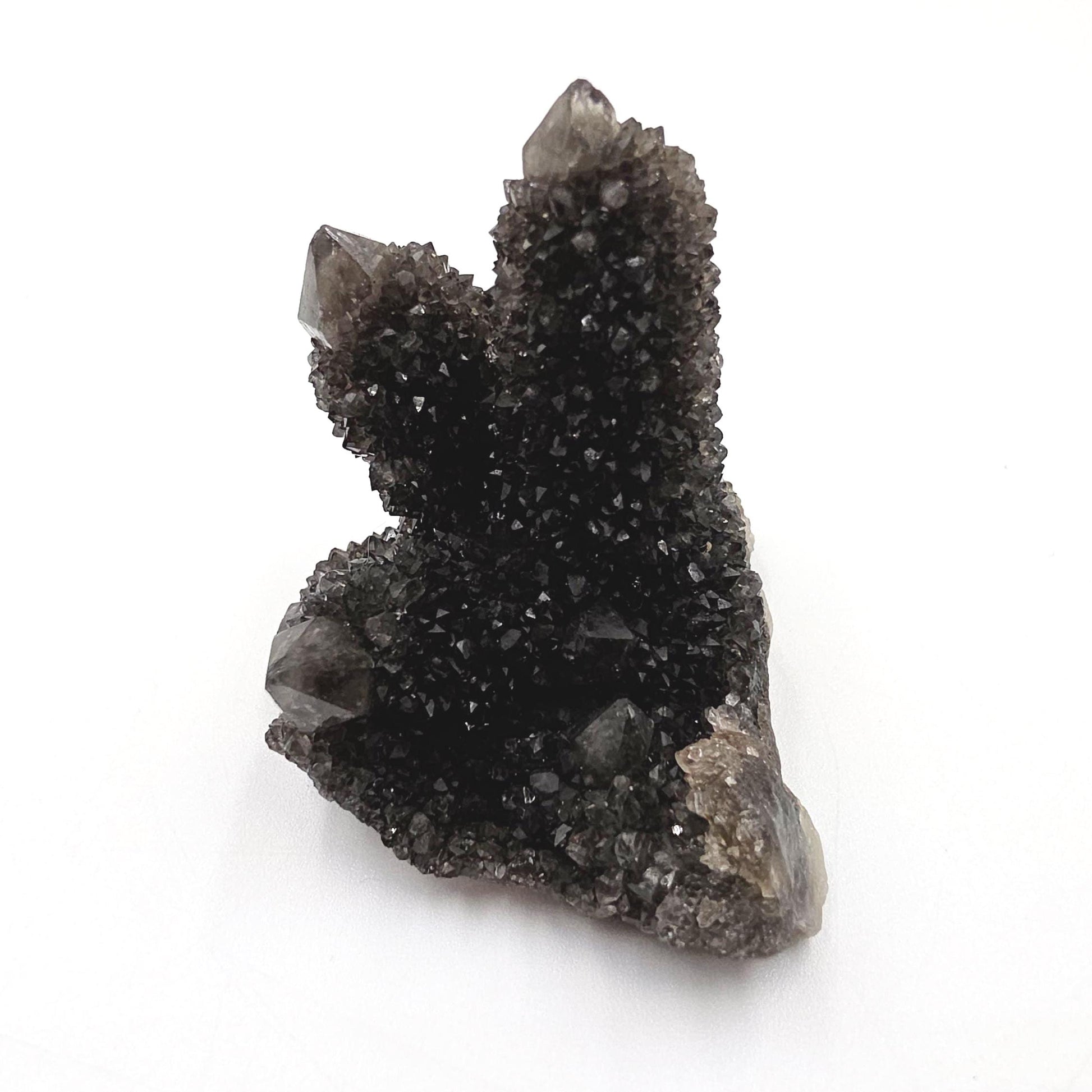 Rare Black Spirit Quartz Cluster Specimen – Protection, Spiritual Growth & High Vibration Crystal, 55g