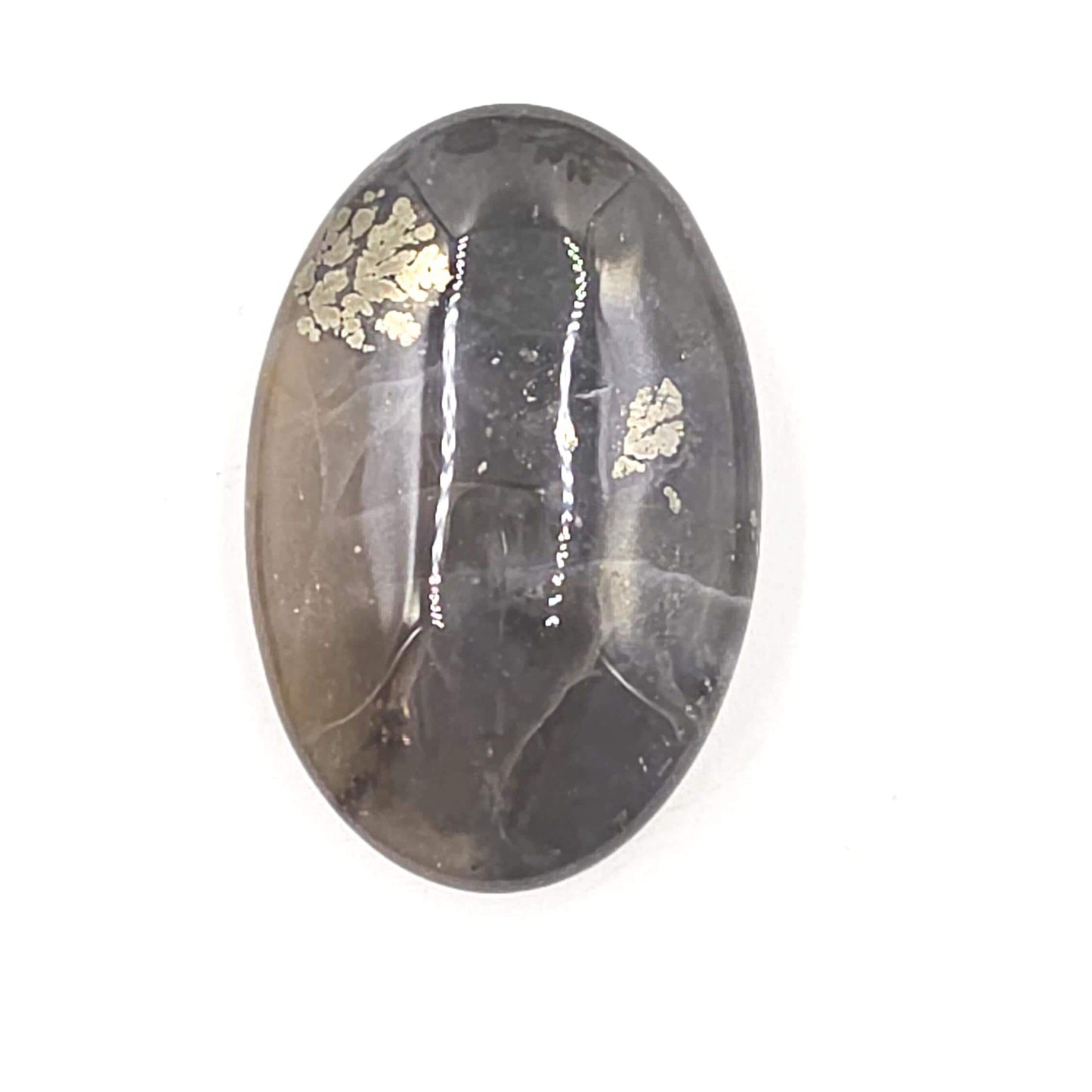 Pyrite & Agate Palm Stone – Protection, Confidence and Abundance Crystal, 45g