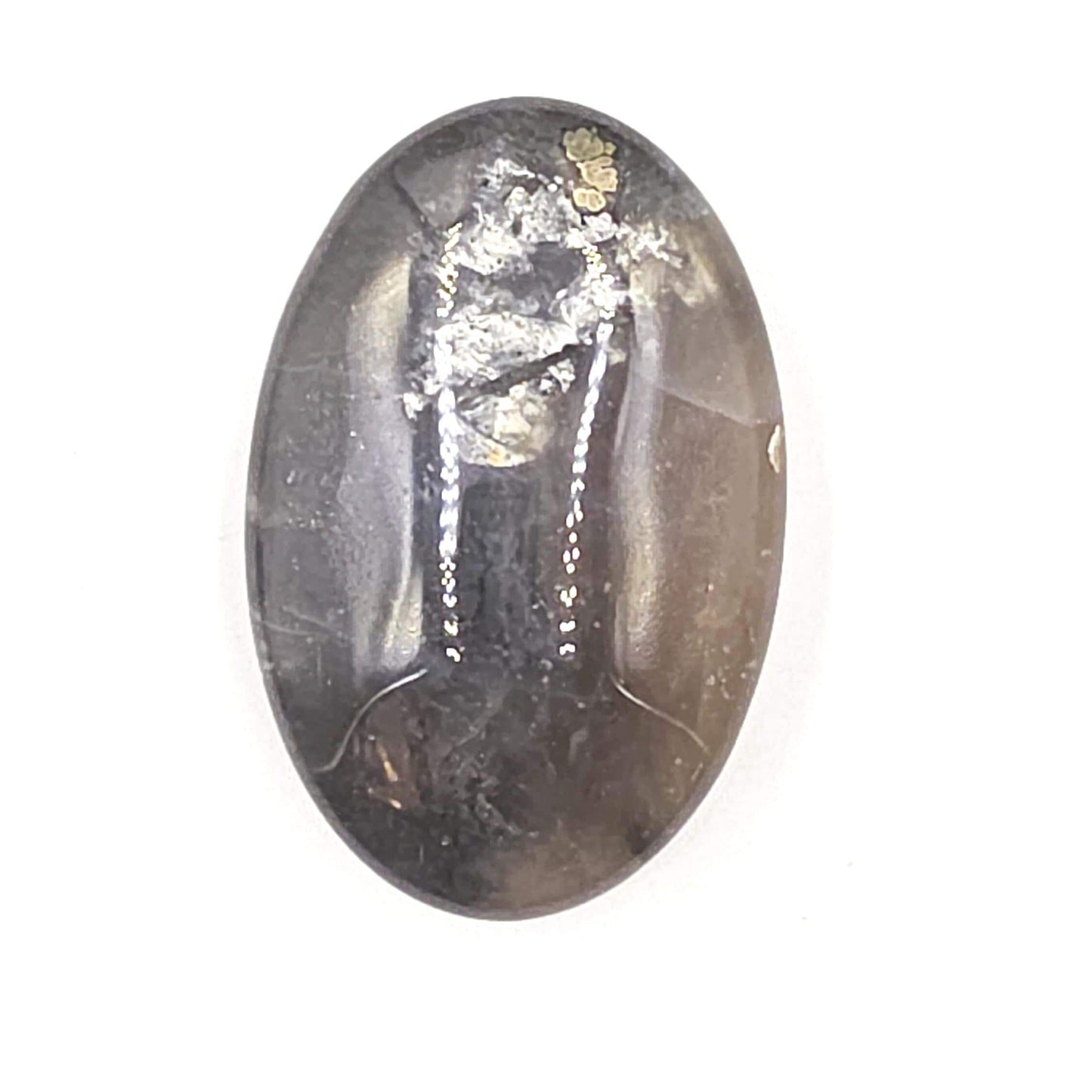 Pyrite & Agate Palm Stone – Protection, Confidence and Abundance Crystal, 45g