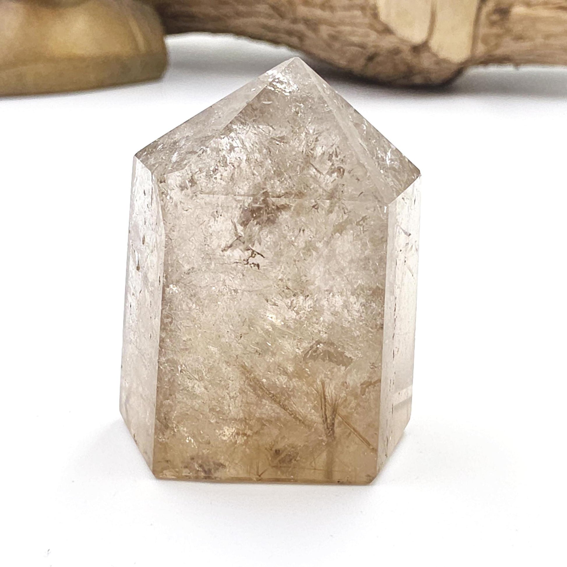 Golden Rutile Tower – Clarity, Manifestation & Energy Amplification Crystal, 75g