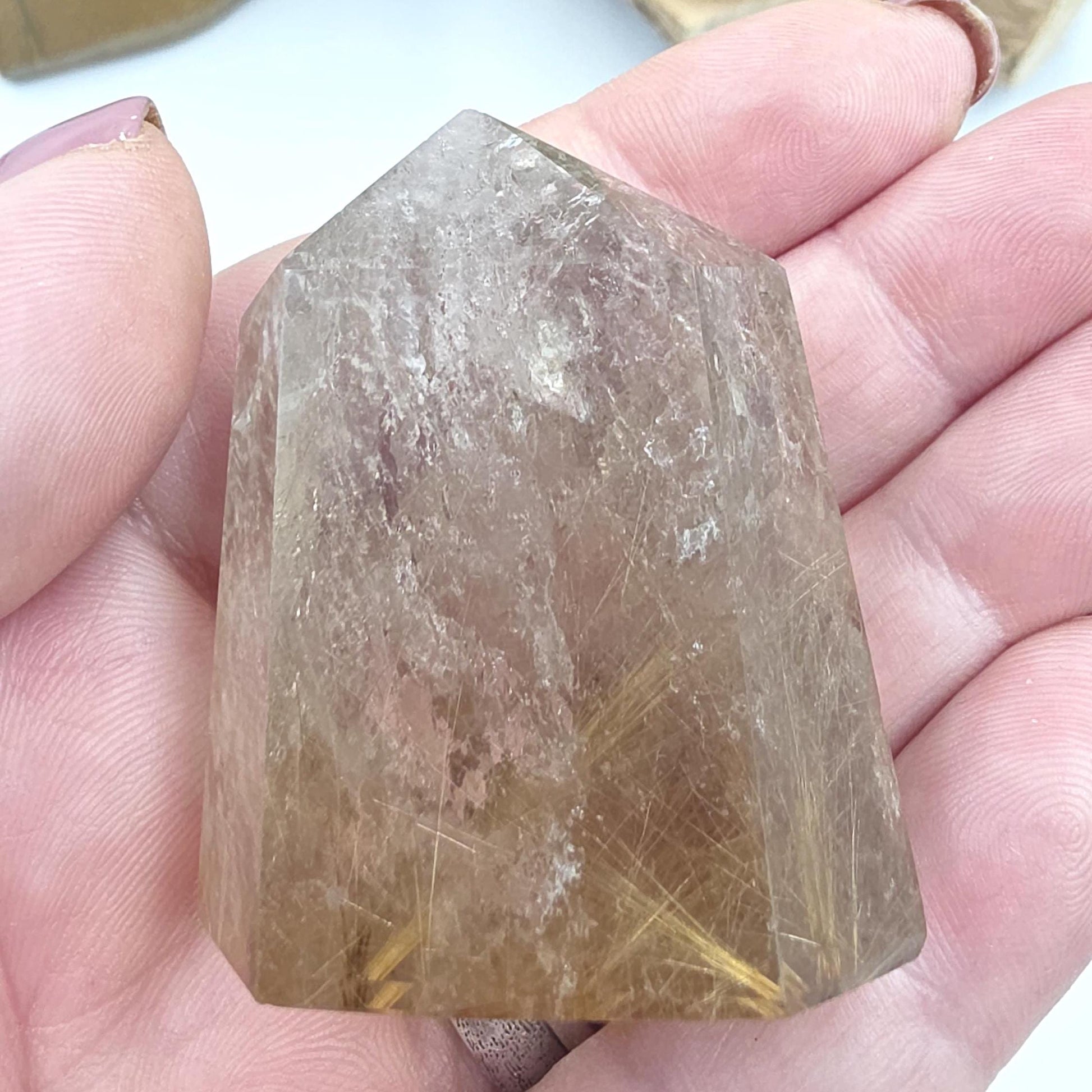 Golden Rutile Tower – Clarity, Manifestation & Energy Amplification Crystal, 75g