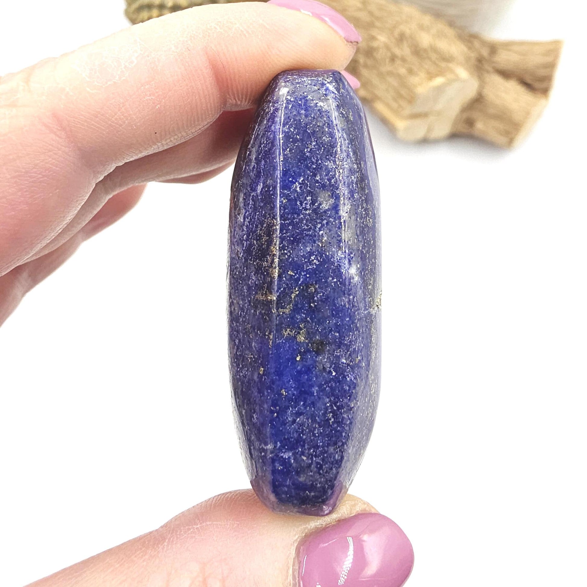 Lapis Lazuli Palm Stone – Wisdom, Intuition & Spiritual Awareness Crystal, 85g