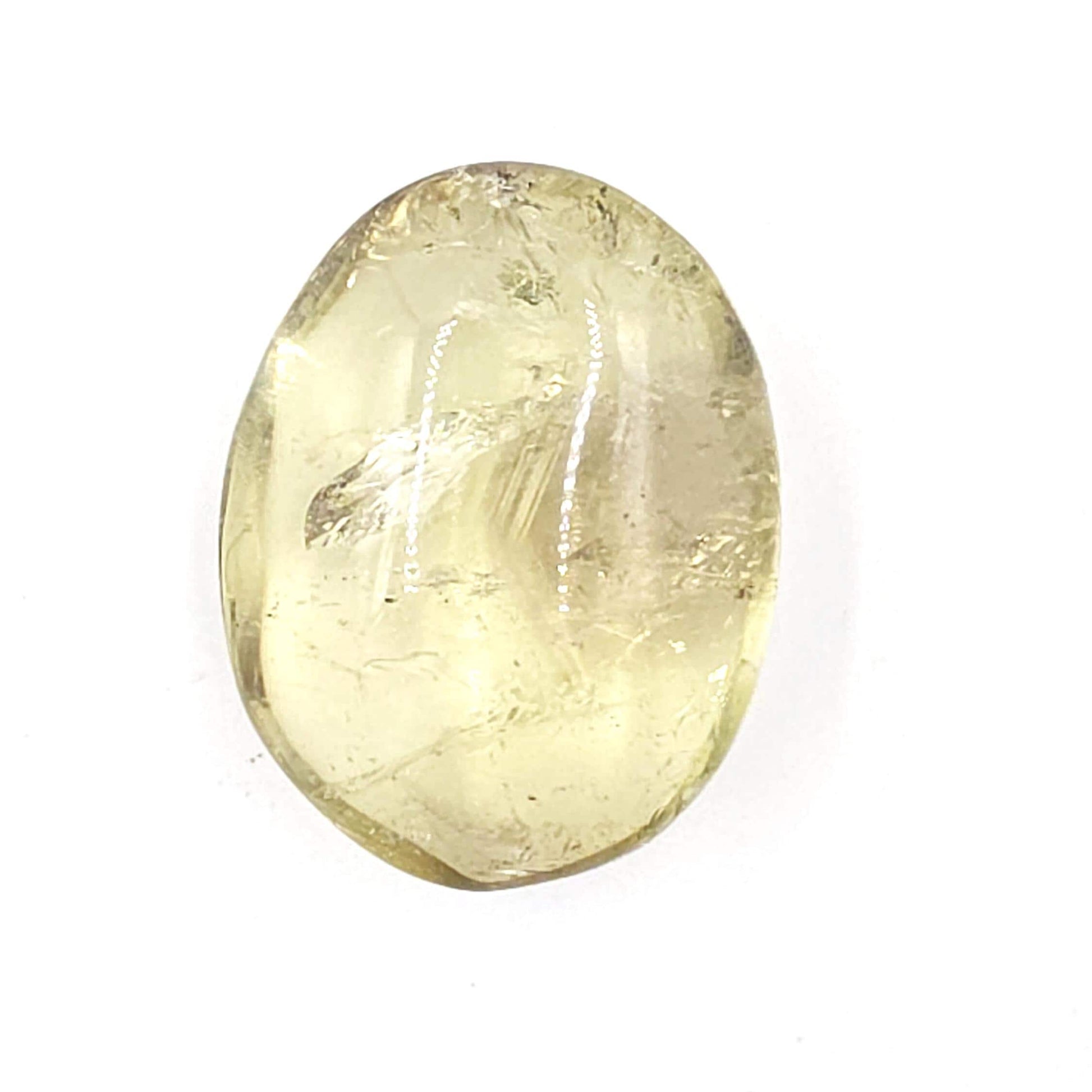 Citrine Palm Stone with Rainbows – Abundance, Confidence & Solar Plexus Energy Crystal, 50g