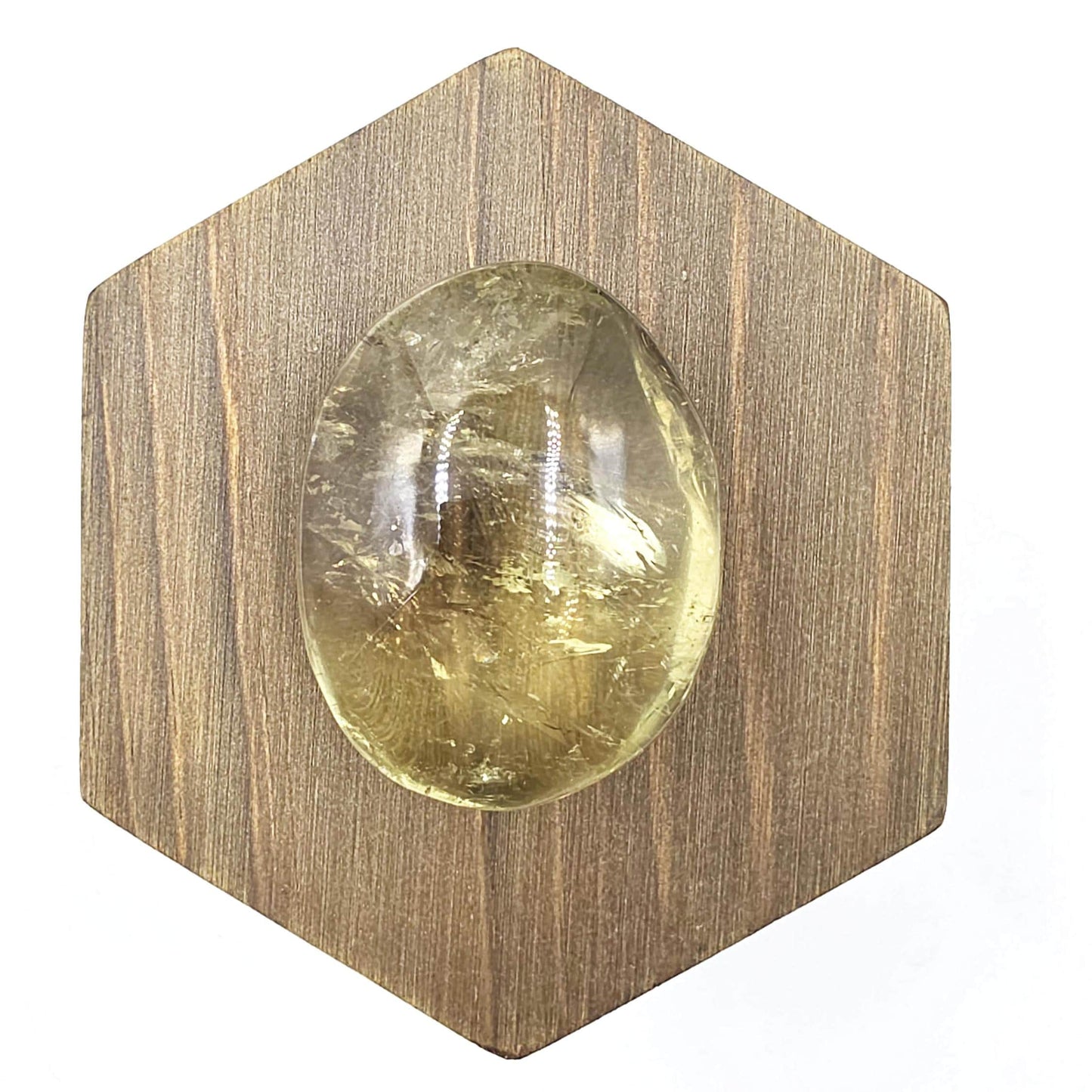 Citrine Palm Stone with Rainbows – Abundance, Confidence & Solar Plexus Energy Crystal, 50g