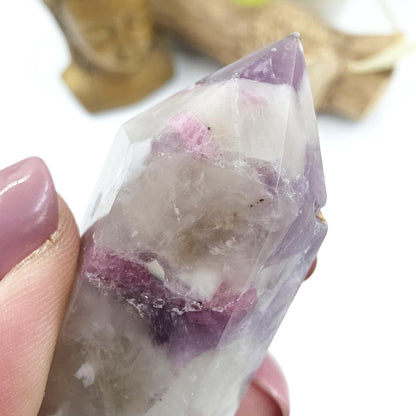Pink Tourmaline Point – Love, Emotional Healing & Heart Chakra Crystal, 6cm