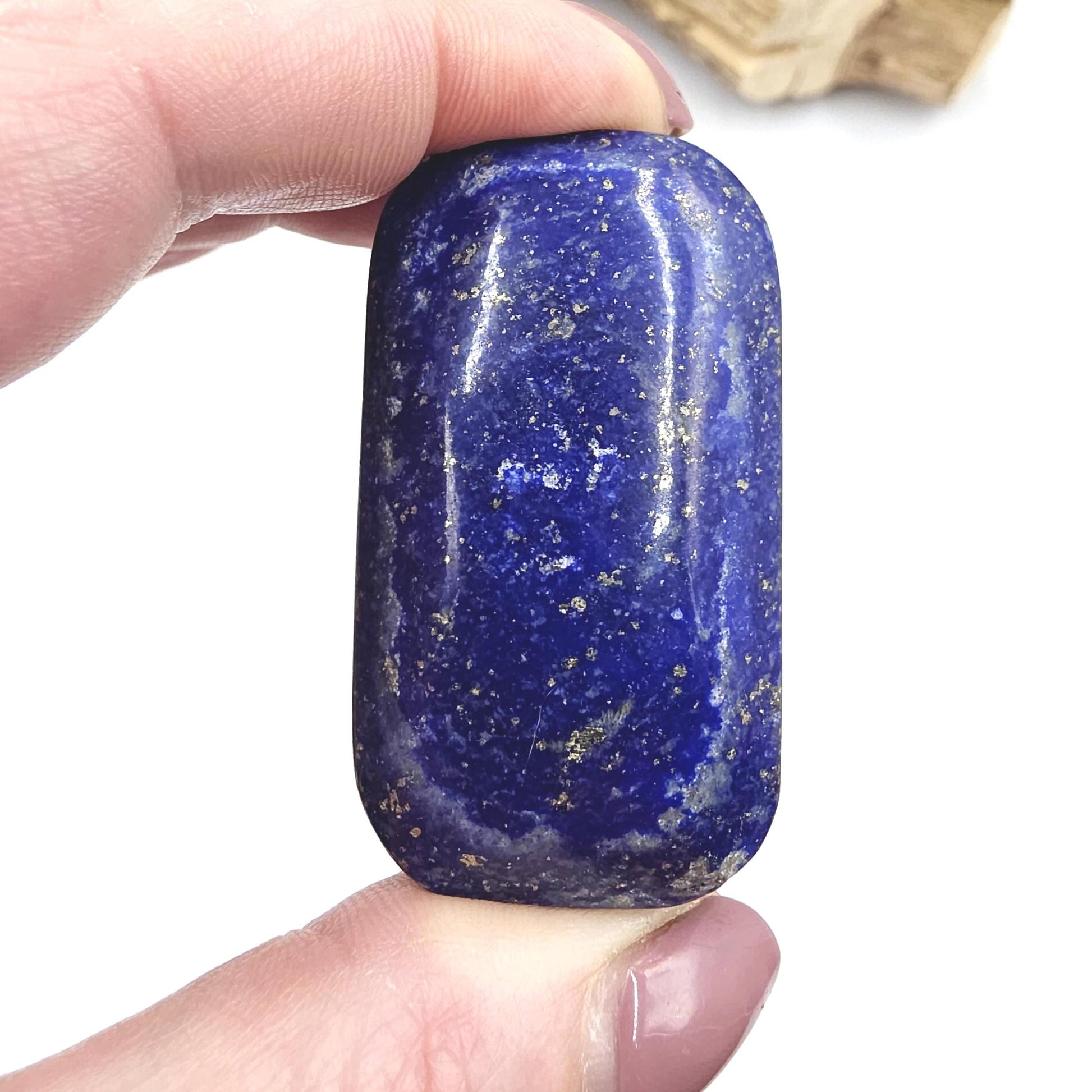 Lapis Lazuli Palm Stone – Wisdom, Intuition & Spiritual Awareness Crystal, 70g