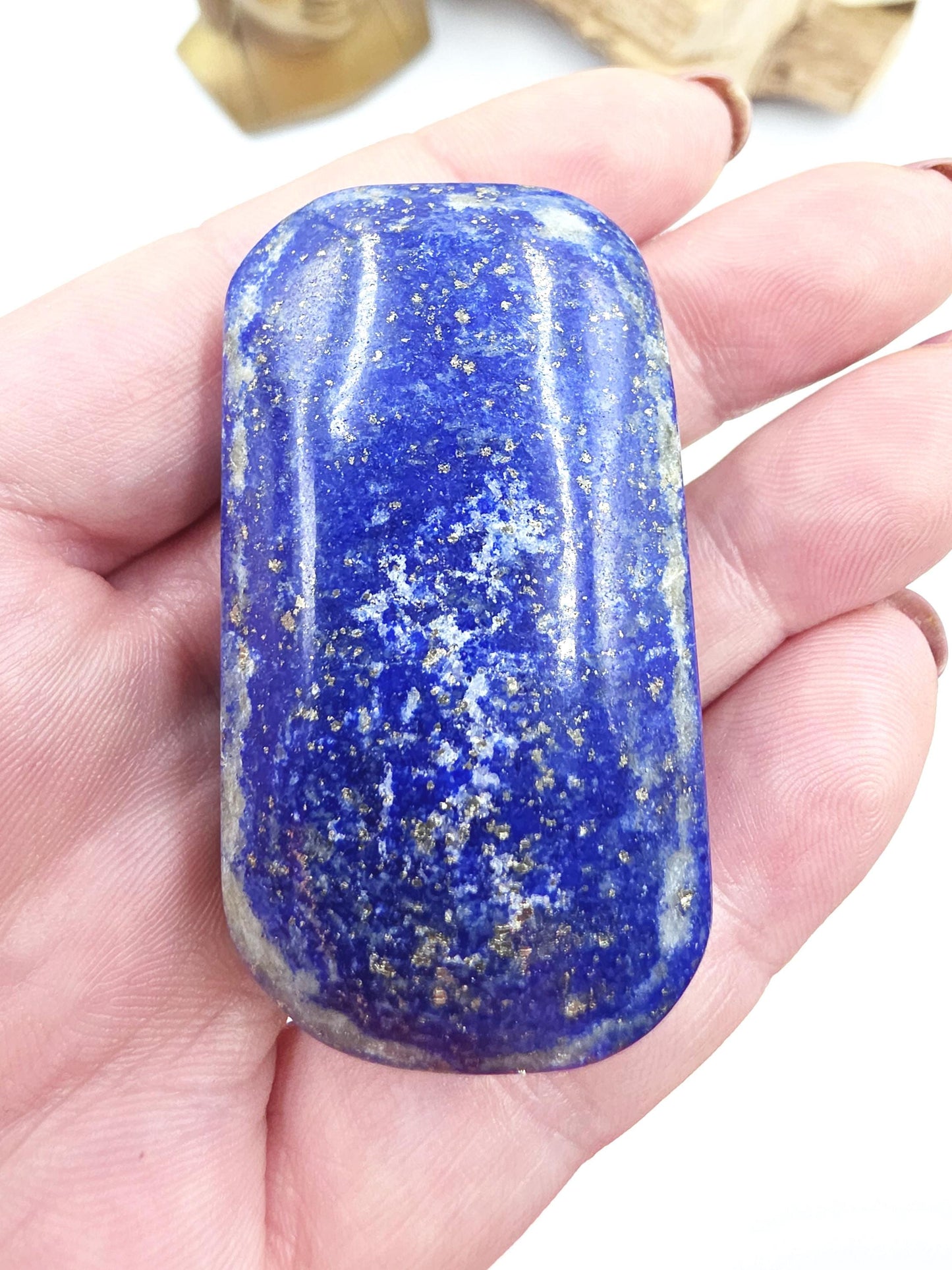 Lapis Lazuli Palm Stone – Wisdom, Intuition & Spiritual Awareness Crystal, 70g