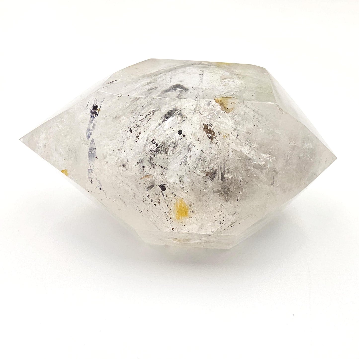 Enhydro Double Terminated Quartz with Moving Bubbles – Rare Transformation Crystal, 85g