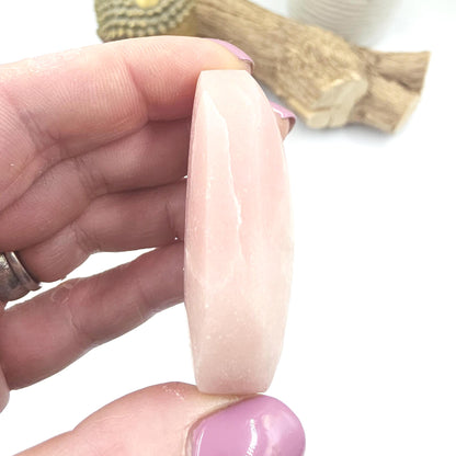 Pink Opal Palm Stone – Emotional Healing, Calm & Heart Chakra Crystal, 60g