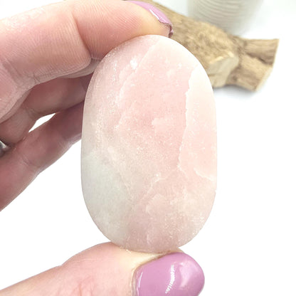 Pink Opal Palm Stone – Emotional Healing, Calm & Heart Chakra Crystal, 60g