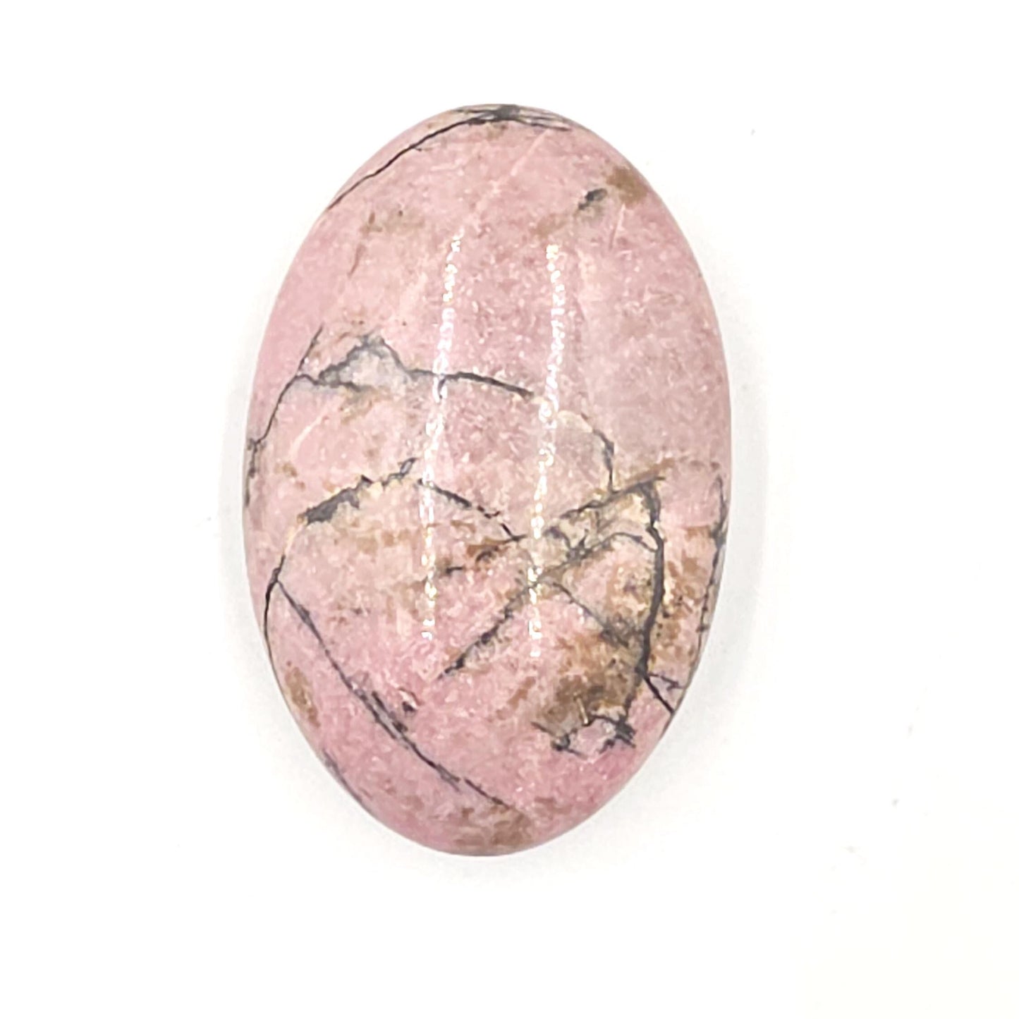 Rhodonite Palm Stone – Emotional Healing, Compassion & Grounded Heart Support Crystal, 60g