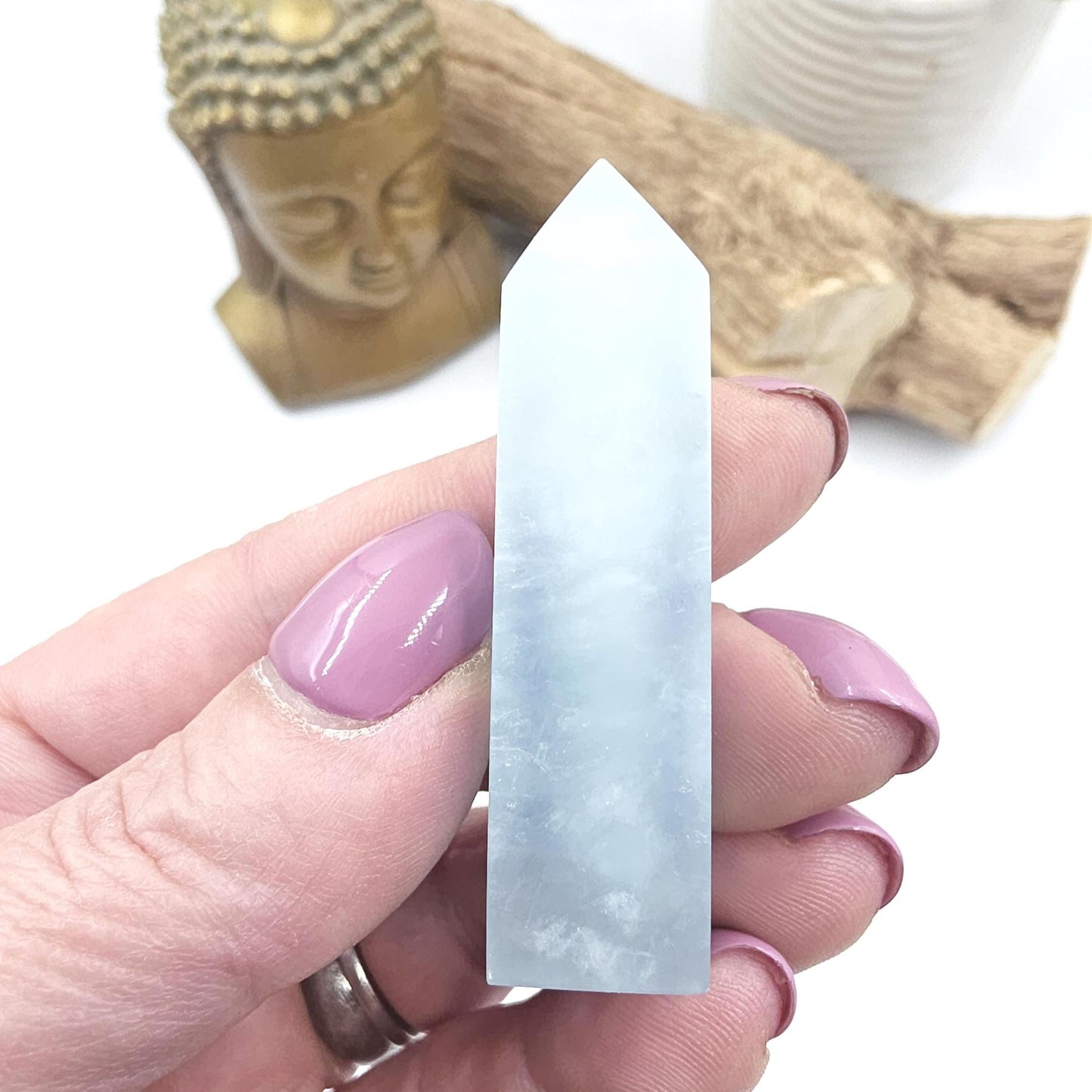 Aquamarine Tower – Calm, Communication & Emotional Balance Crystal, 23g