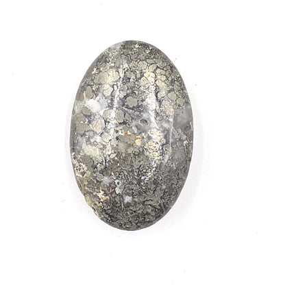 Pyrite & Agate Palm Stone – Protection, Confidence and Abundance Crystal, 55g