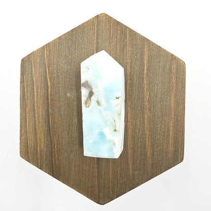 Natural Larimar Mini Tower – Calm, Communication & Emotional Healing Crystal, 19g