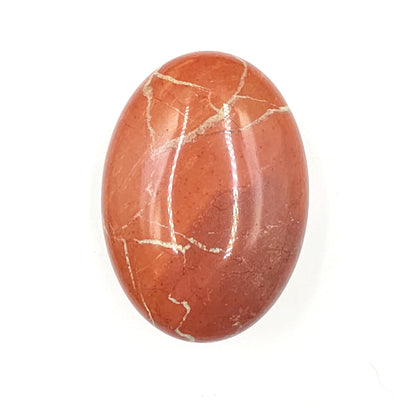 Red Jasper Palm Stone – Strength, Grounding & Protective Stability Crystal, 105g