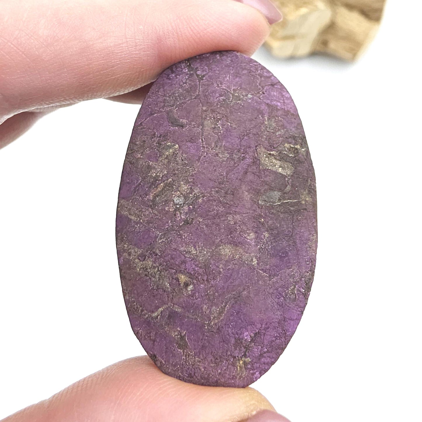 Purpurite Palm Stone – Transformation, Spiritual Insight & Empowered Energy Crystal, 40g