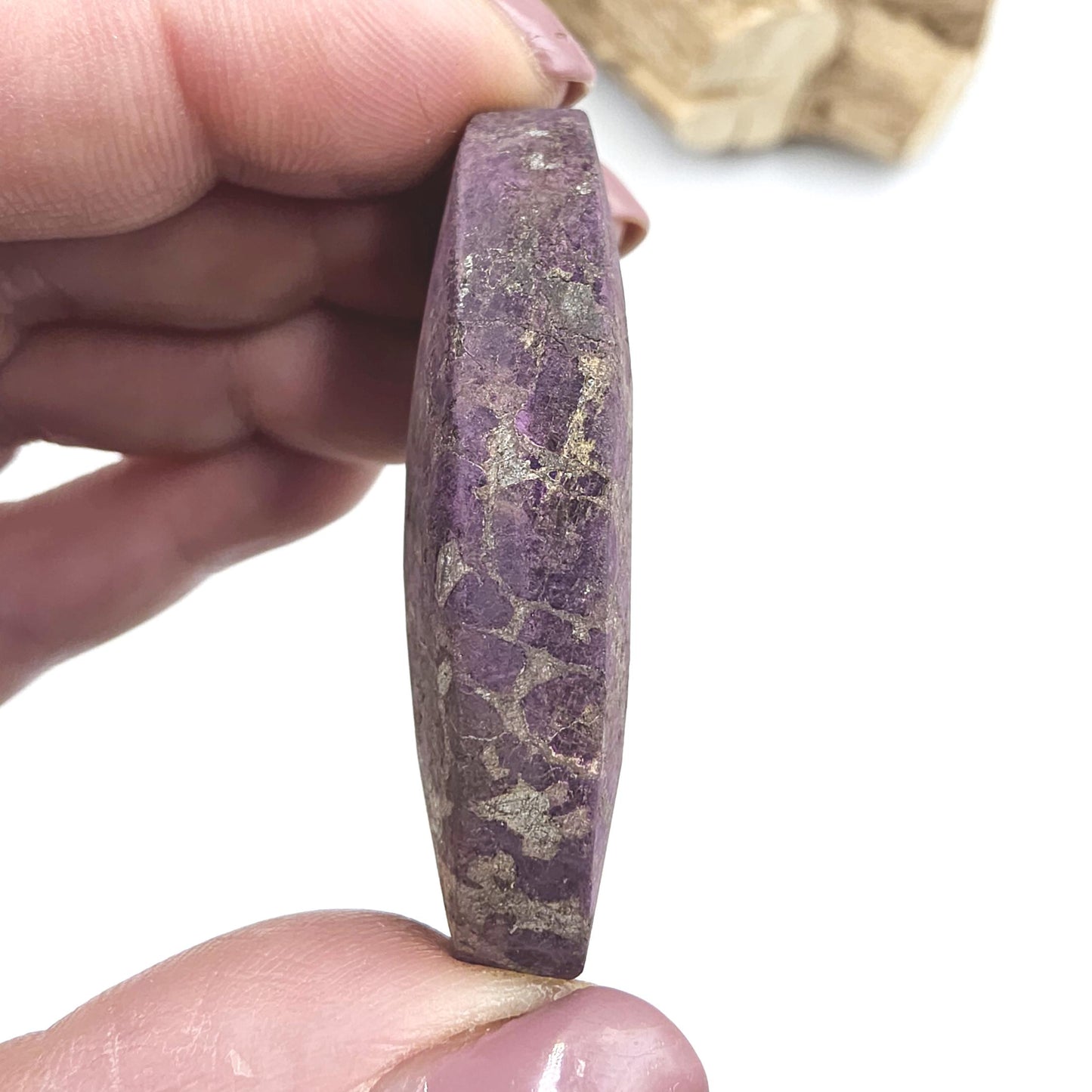 Purpurite Palm Stone – Transformation, Spiritual Insight & Empowered Energy Crystal, 40g