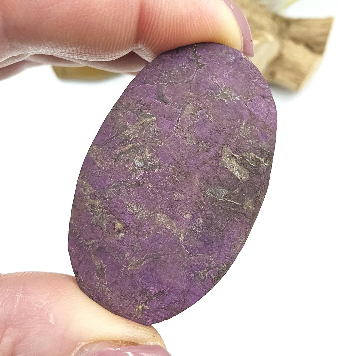 Purpurite Palm Stone – Transformation, Spiritual Insight & Empowered Energy Crystal, 40g