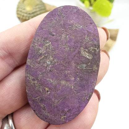 Purpurite Palm Stone – Transformation, Spiritual Insight & Empowered Energy Crystal, 40g