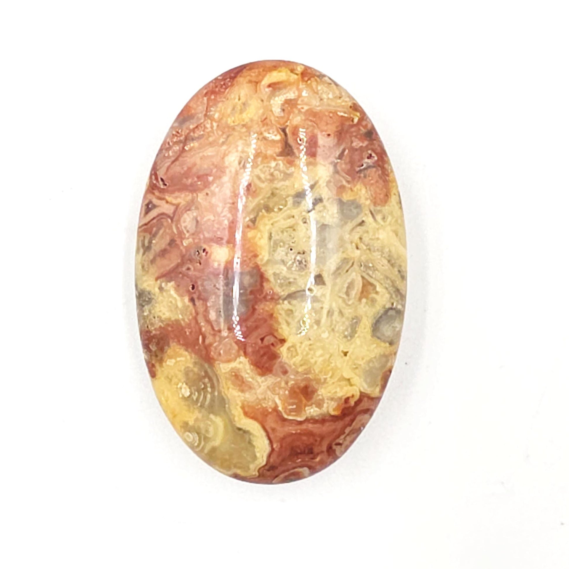 Crazy Lace Agate Palm Stone – Joy, Stability & Uplifting Energy Crystal, 40g