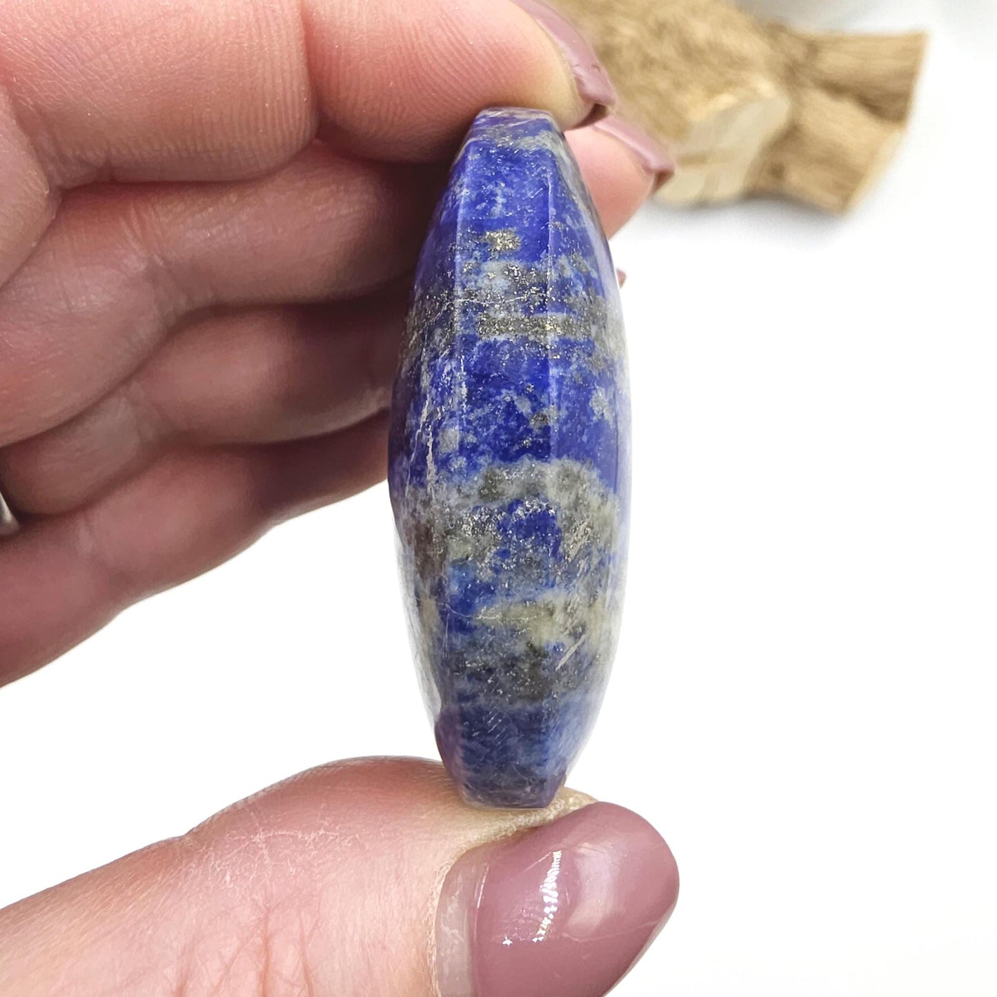 Lapis Lazuli Palm Stone – Wisdom, Intuition & Spiritual Awareness Crystal, 55g