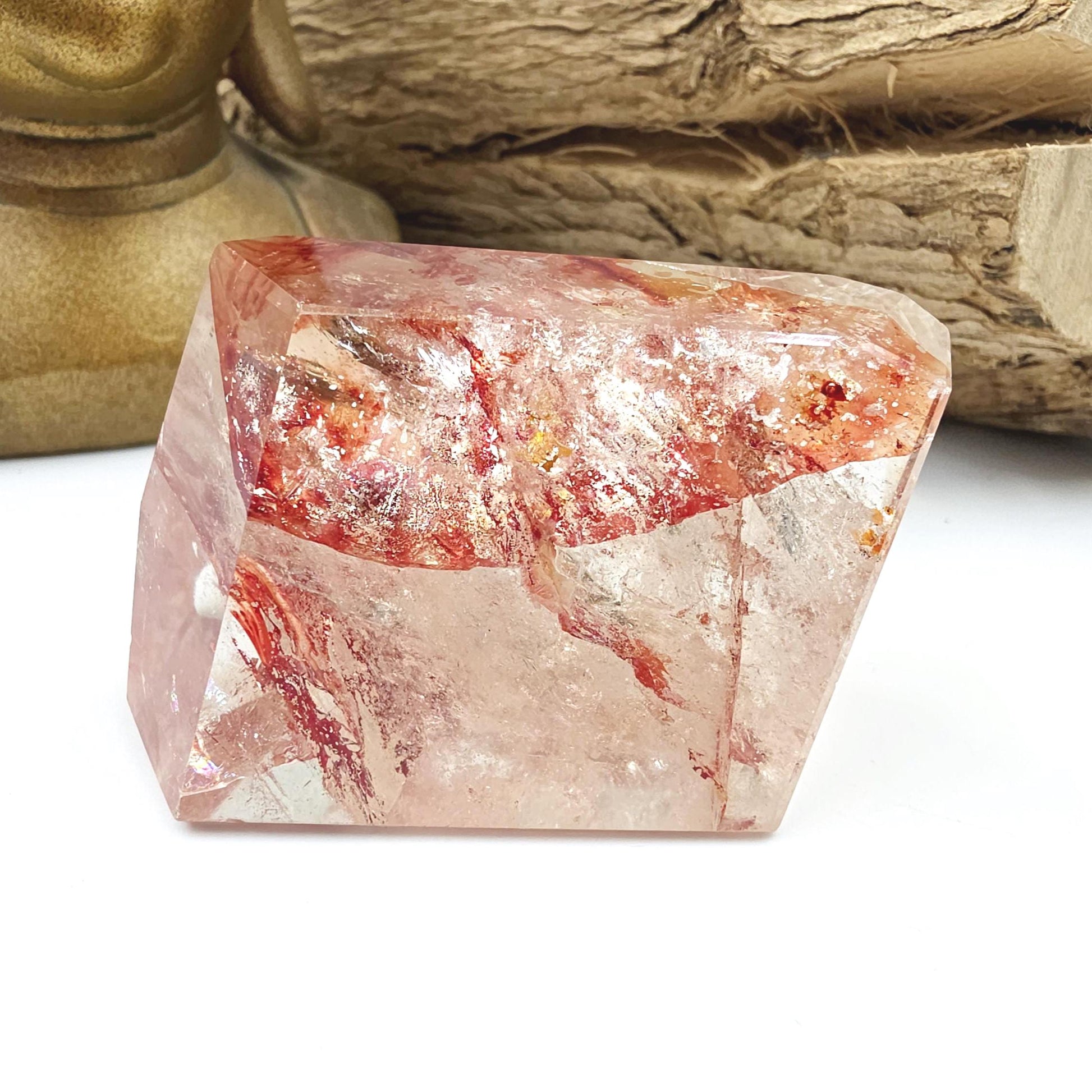 Madagascan Fire Quartz (Hematoid) Freeform – Grounding, Clarity & Energy Balancing Crystal, 170g
