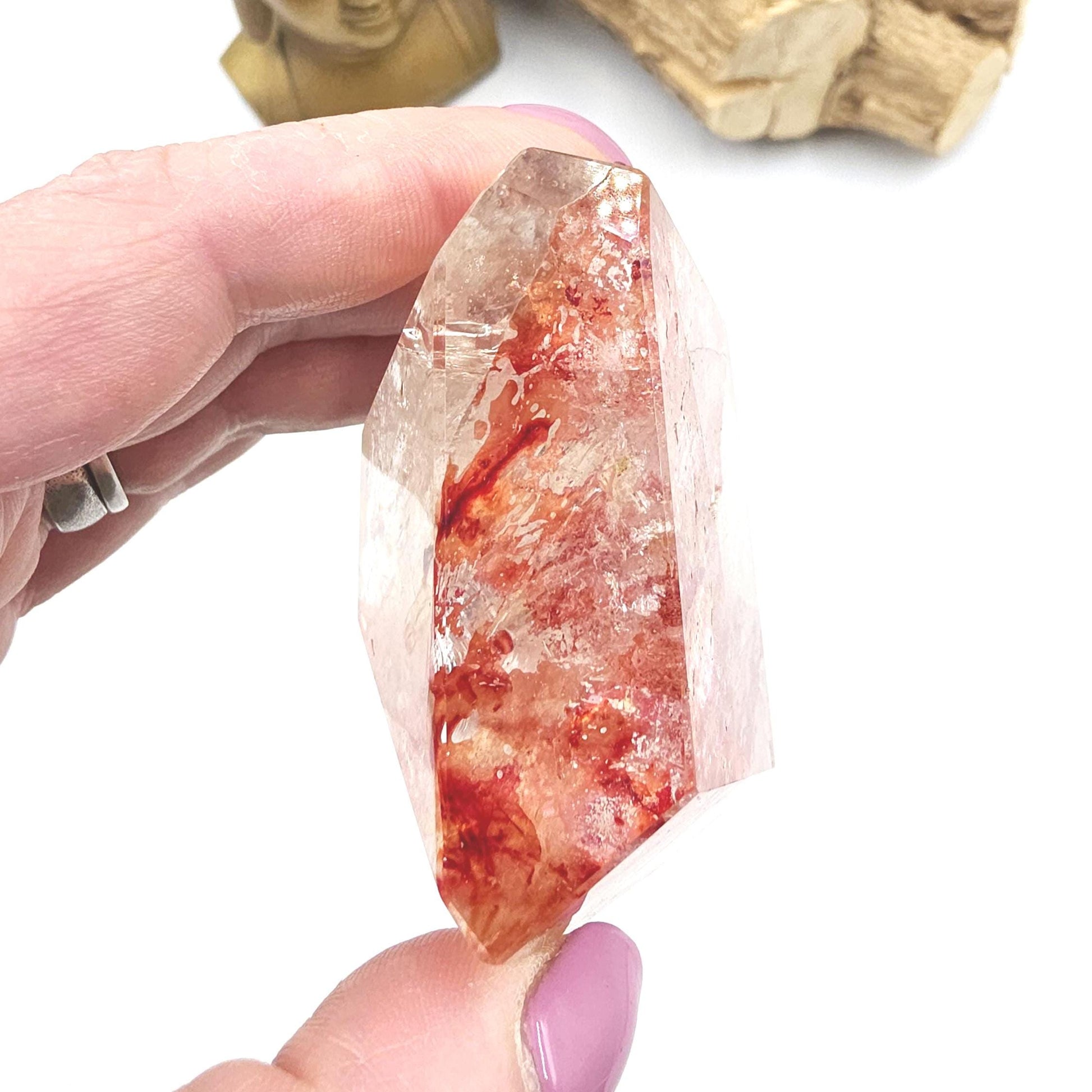 Madagascan Fire Quartz (Hematoid) Freeform – Grounding, Clarity & Energy Balancing Crystal, 170g