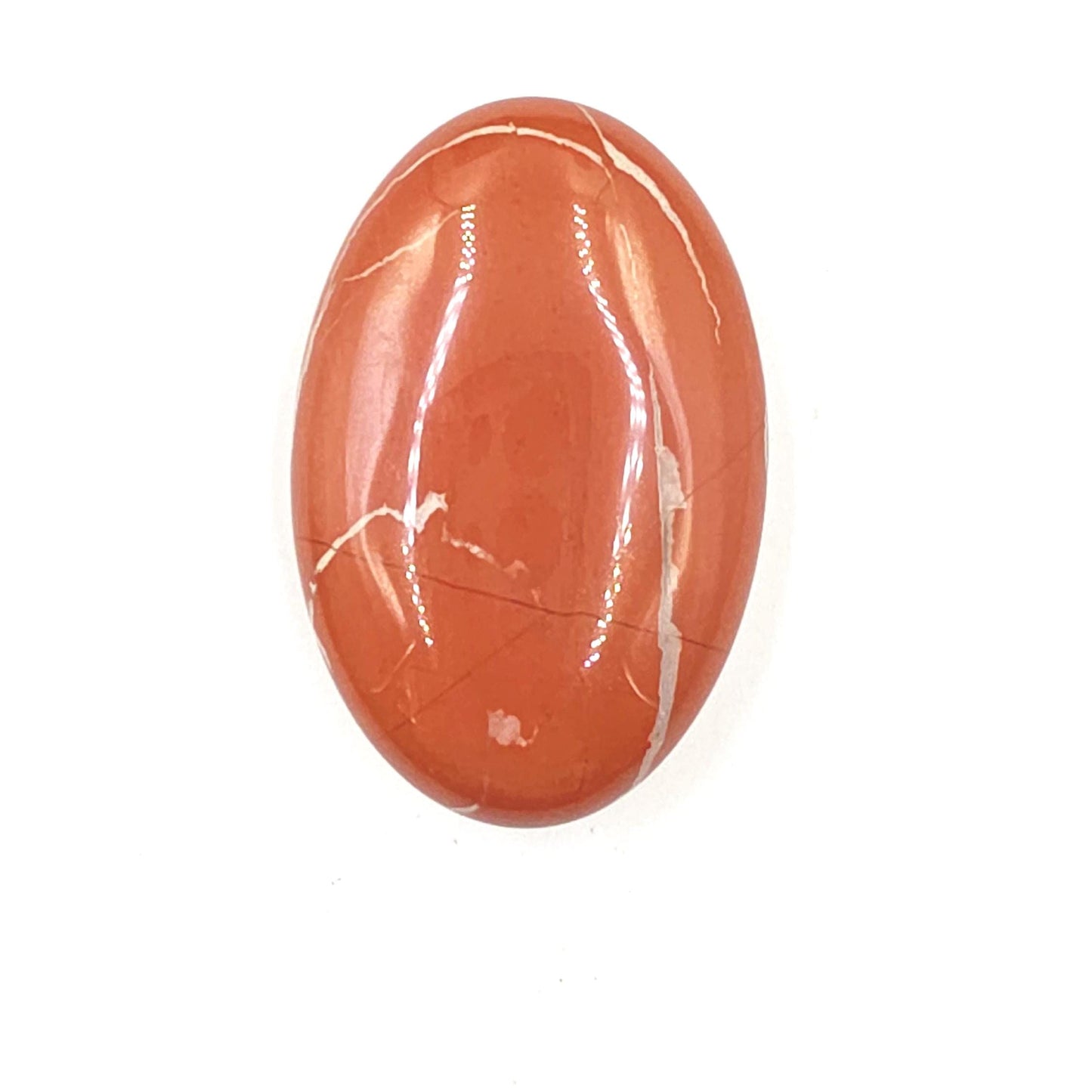 Red Jasper Palm Stone – Strength, Grounding & Protective Stability Crystal, 50g