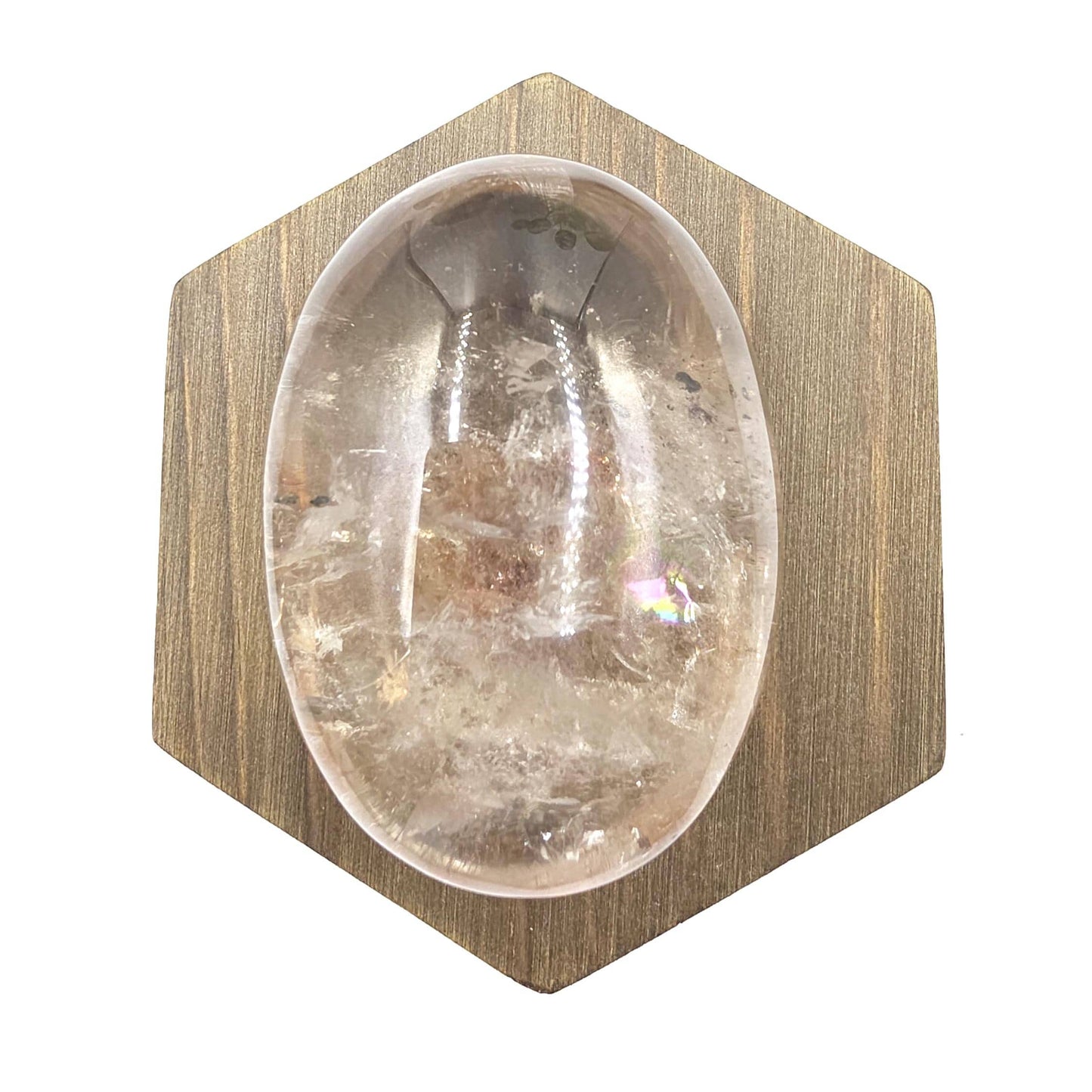 Rare High Grade Koi Quartz Palm Stone – Healing, Clarity & Golden Healer Energy Crystal, 130g