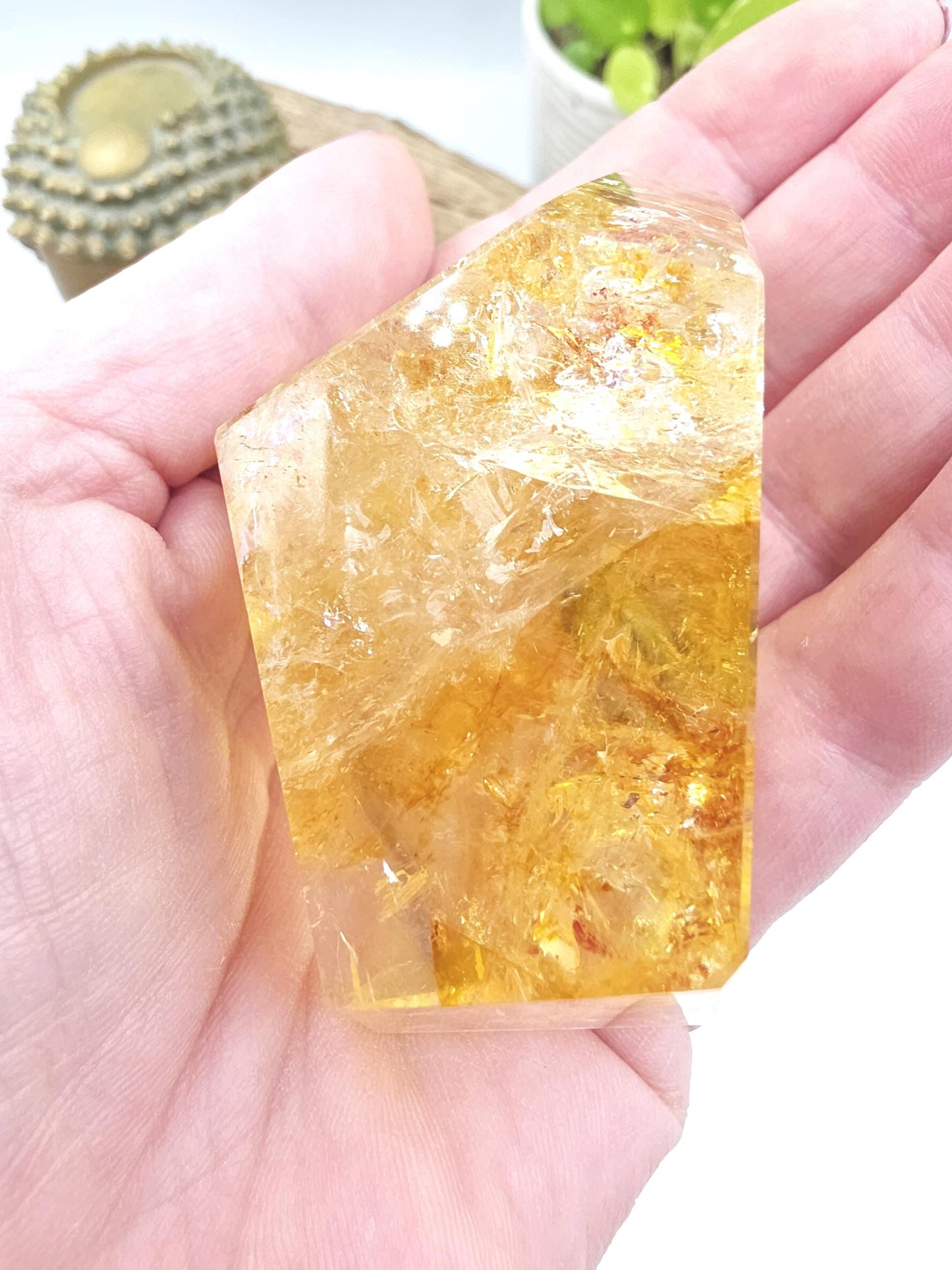 Madagascan Golden Healer Freeform – Deep Healing, Energy Amplification & Spiritual Balance Crystal, 180g