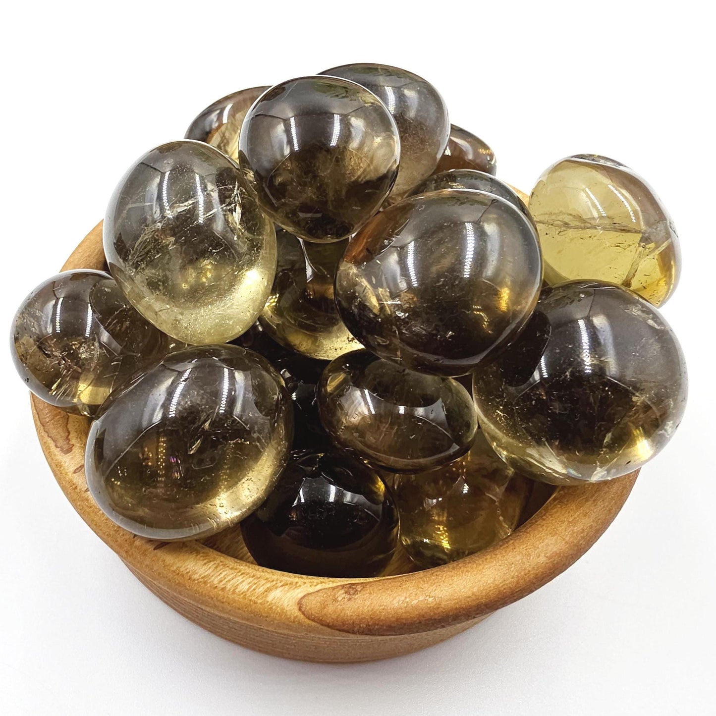 High Grade Large Smoky Citrine Tumble Stone – Grounded Abundance, Confidence & Protective Energy Crystals, approx 2-3+cm