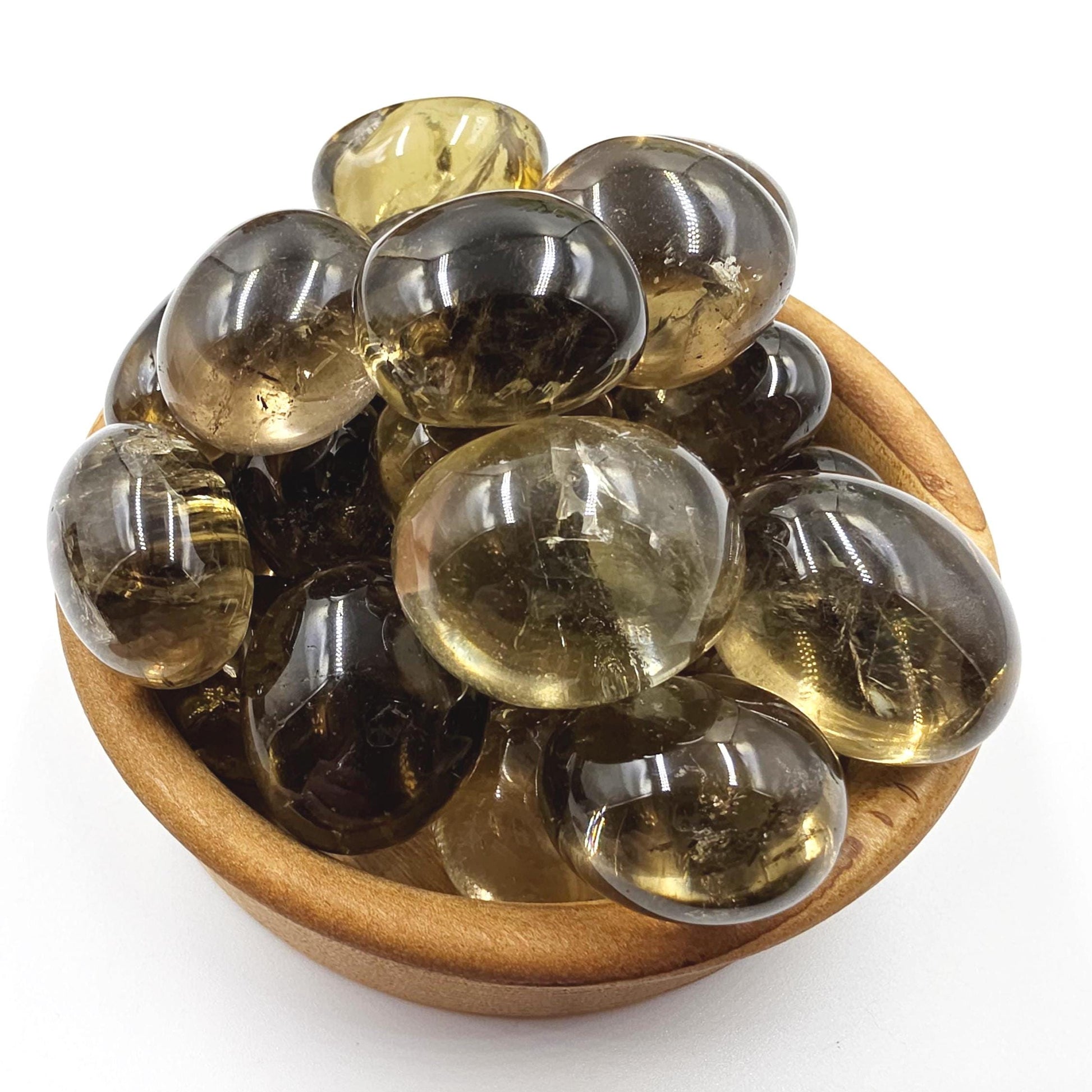 High Grade Large Smoky Citrine Tumble Stone – Grounded Abundance, Confidence & Protective Energy Crystals, approx 2-3+cm