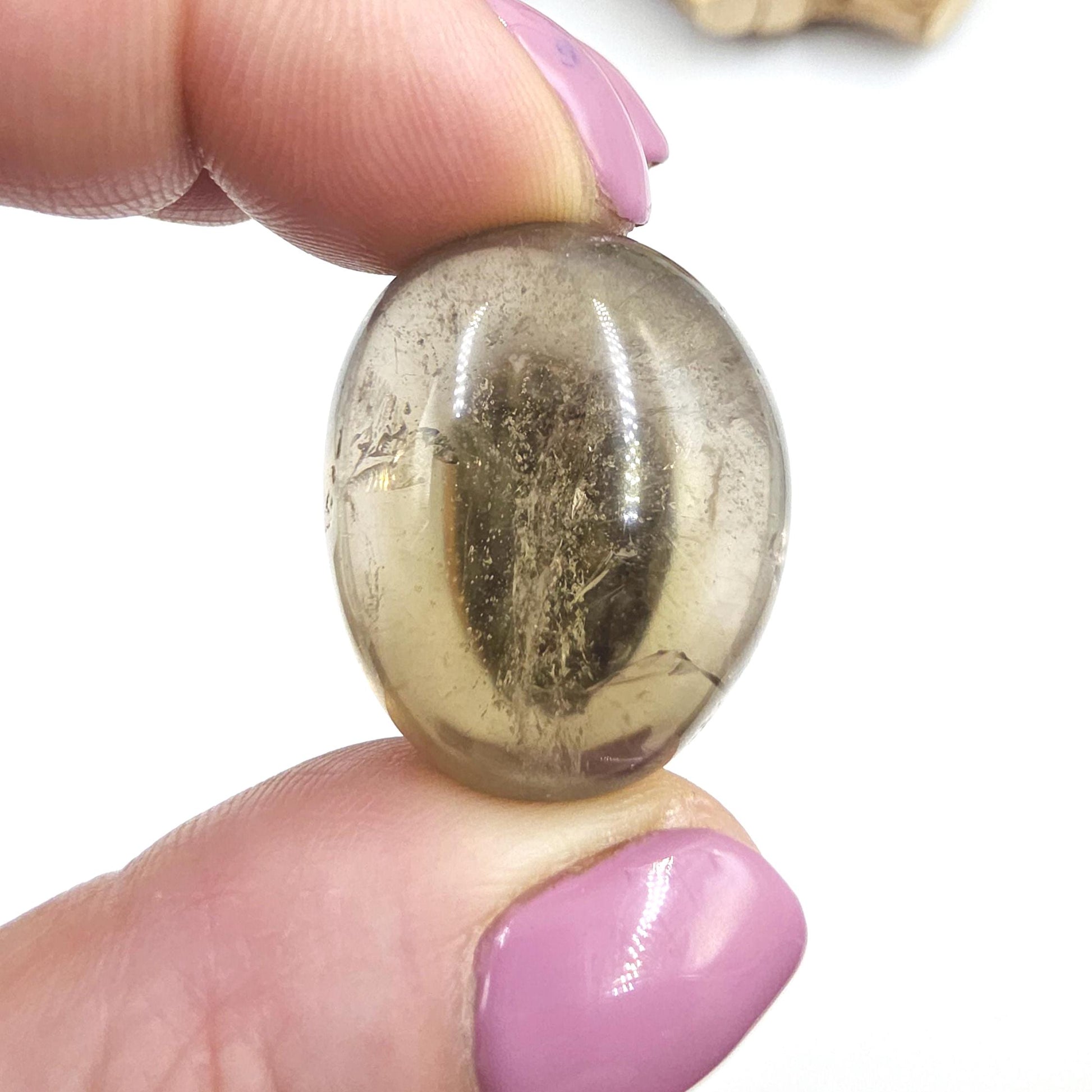High Grade Large Smoky Citrine Tumble Stone – Grounded Abundance, Confidence & Protective Energy Crystals, approx 2-3+cm