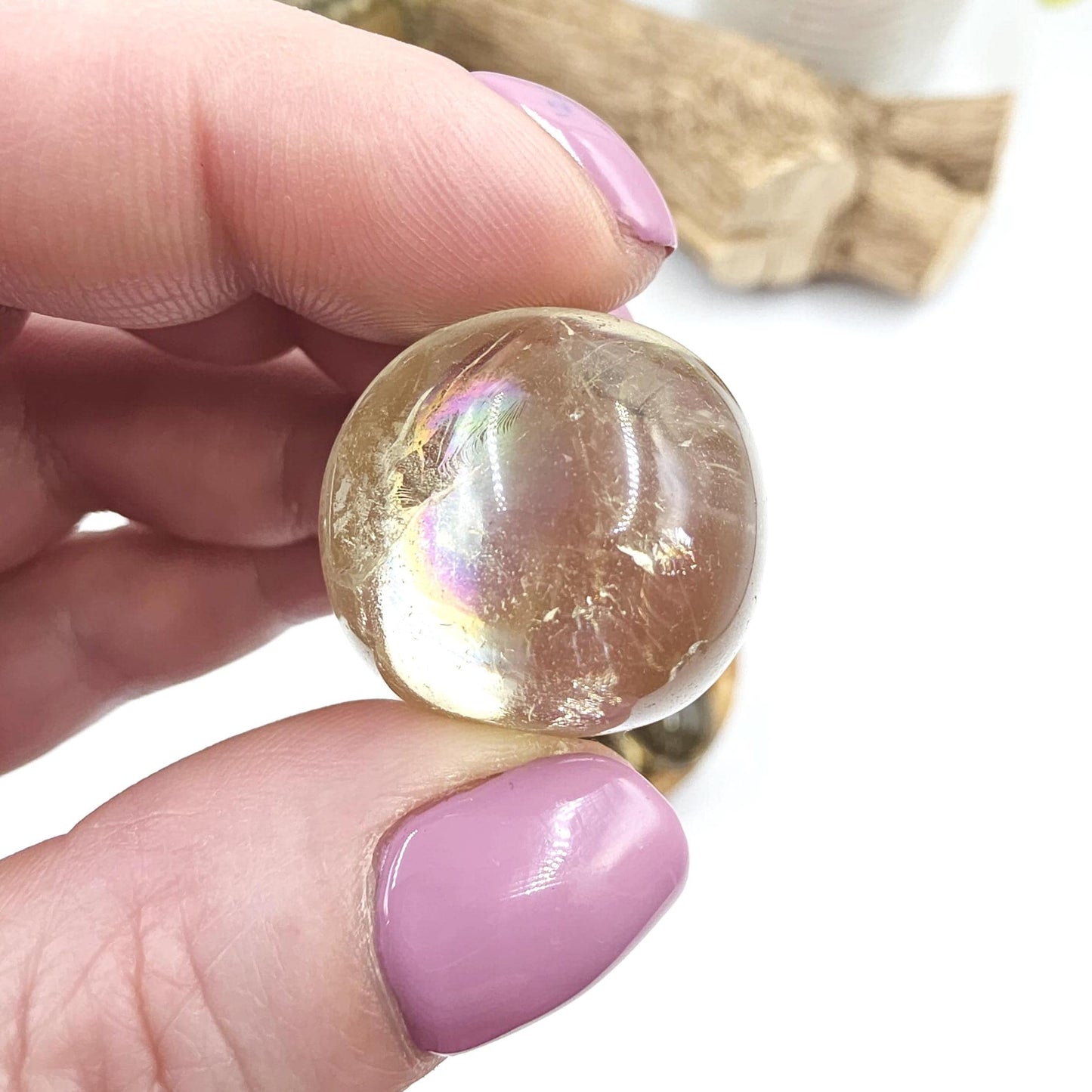 High Grade Large Smoky Citrine Tumble Stone – Grounded Abundance, Confidence & Protective Energy Crystals, approx 2-3+cm