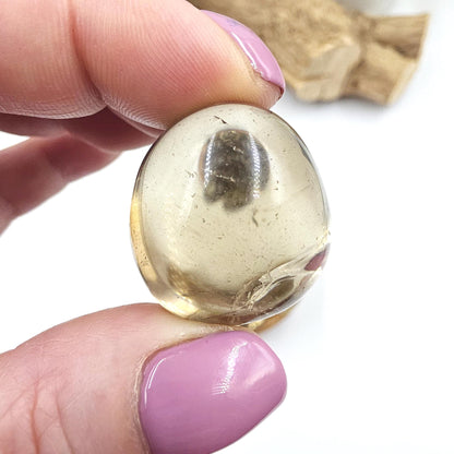 High Grade Large Smoky Citrine Tumble Stone – Grounded Abundance, Confidence & Protective Energy Crystals, approx 2-3+cm