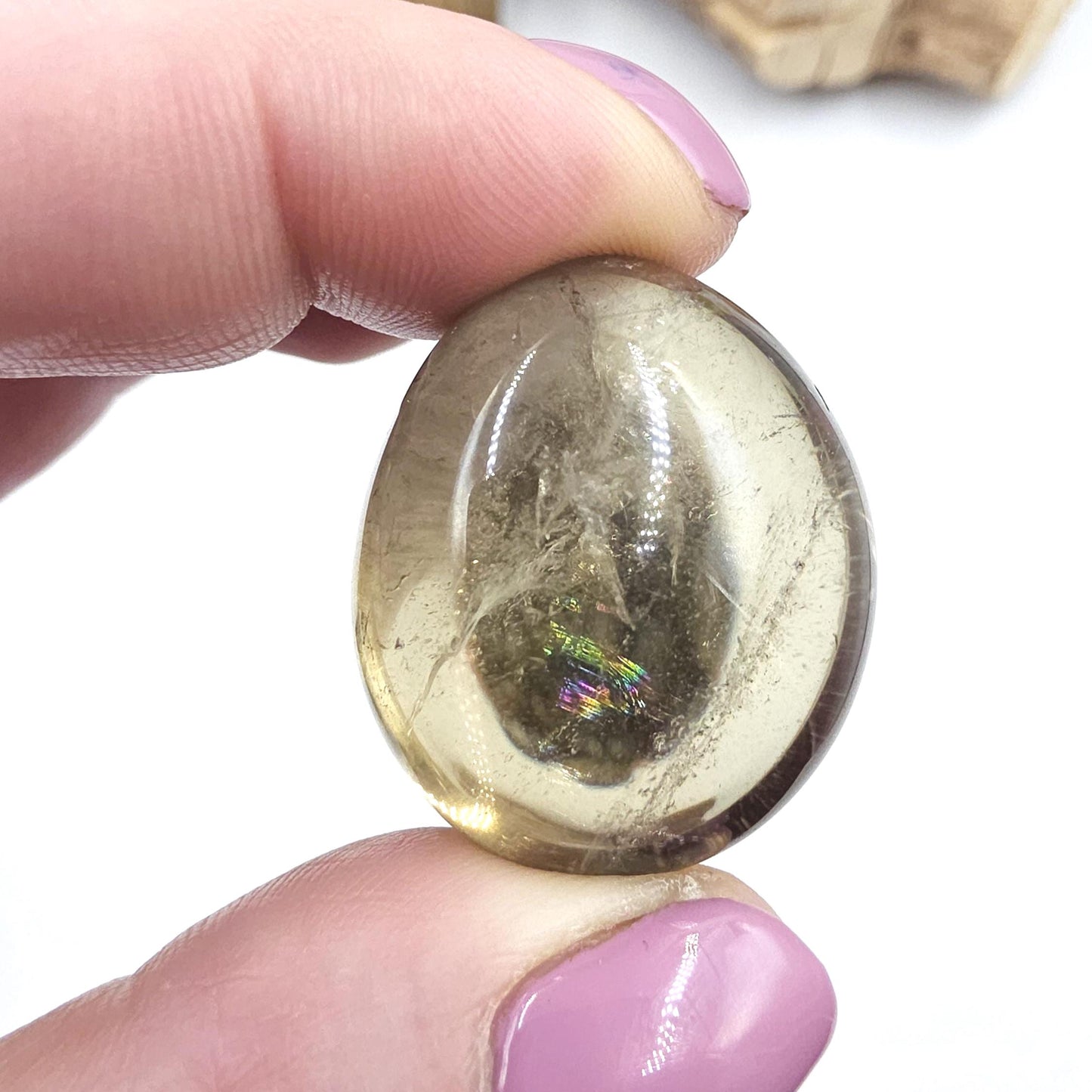 High Grade Large Smoky Citrine Tumble Stone – Grounded Abundance, Confidence & Protective Energy Crystals, approx 2-3+cm