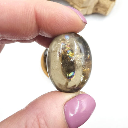 High Grade Large Smoky Citrine Tumble Stone – Grounded Abundance, Confidence & Protective Energy Crystals, approx 2-3+cm