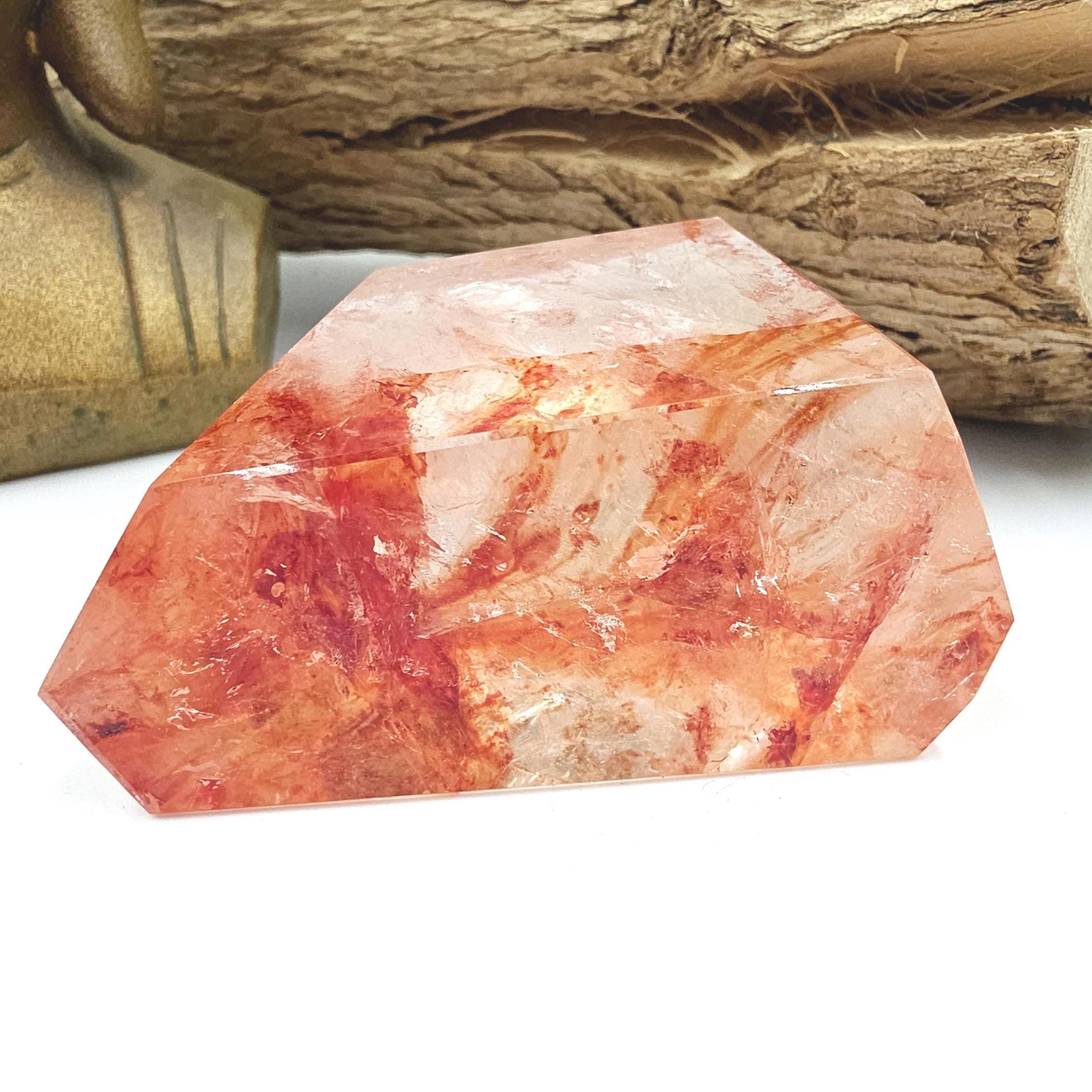 Madagascan Fire Quartz (Hematoid) Freeform – Grounding, Clarity & Energy Balancing Crystal, 240g