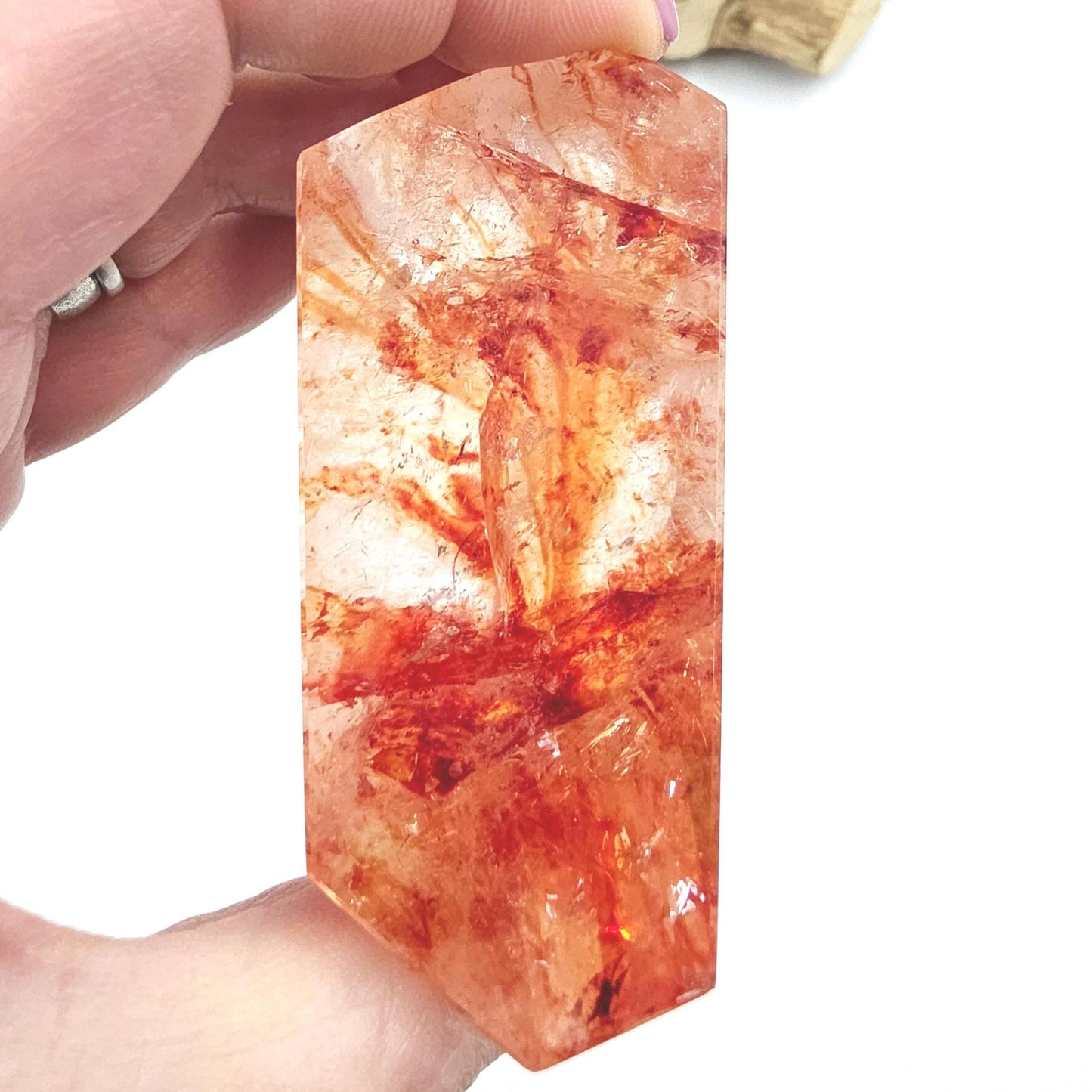 Madagascan Fire Quartz (Hematoid) Freeform – Grounding, Clarity & Energy Balancing Crystal, 240g