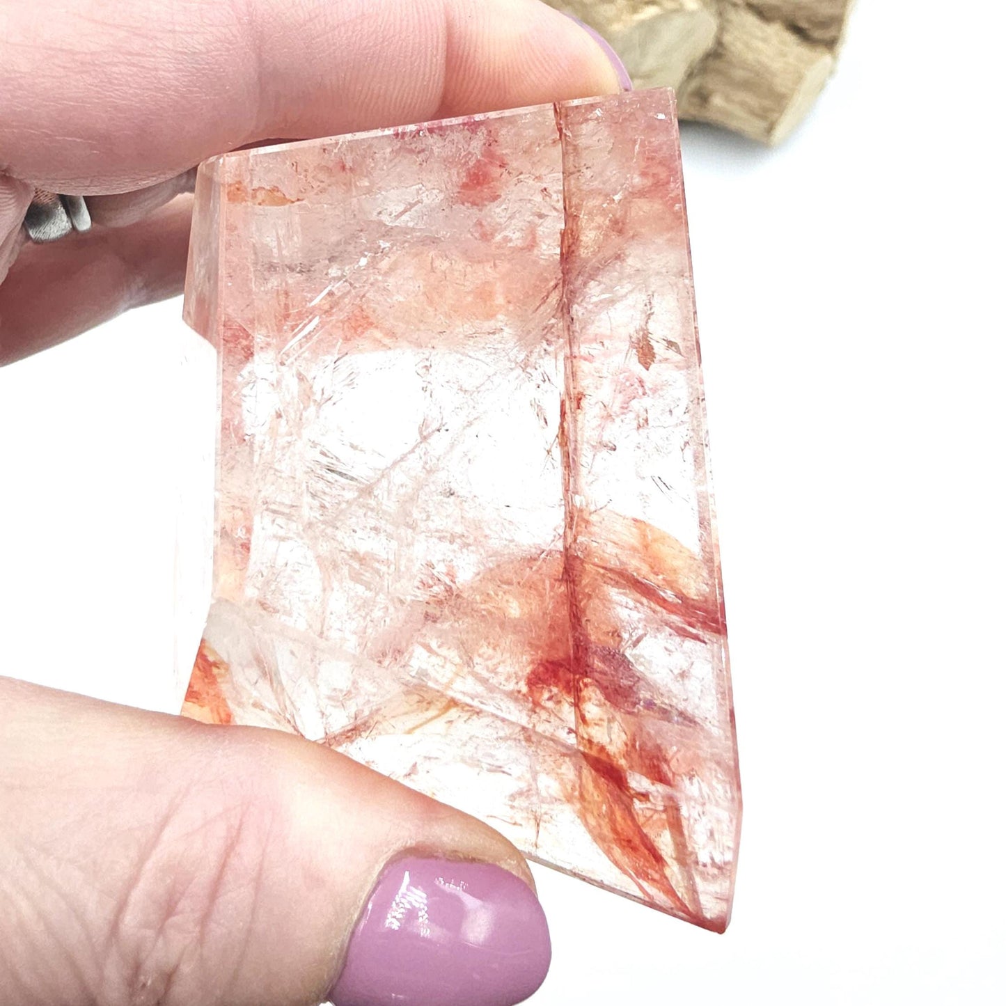 Madagascan Fire Quartz (Hematoid) Freeform – Grounding, Clarity & Energy Balancing Crystal, 240g