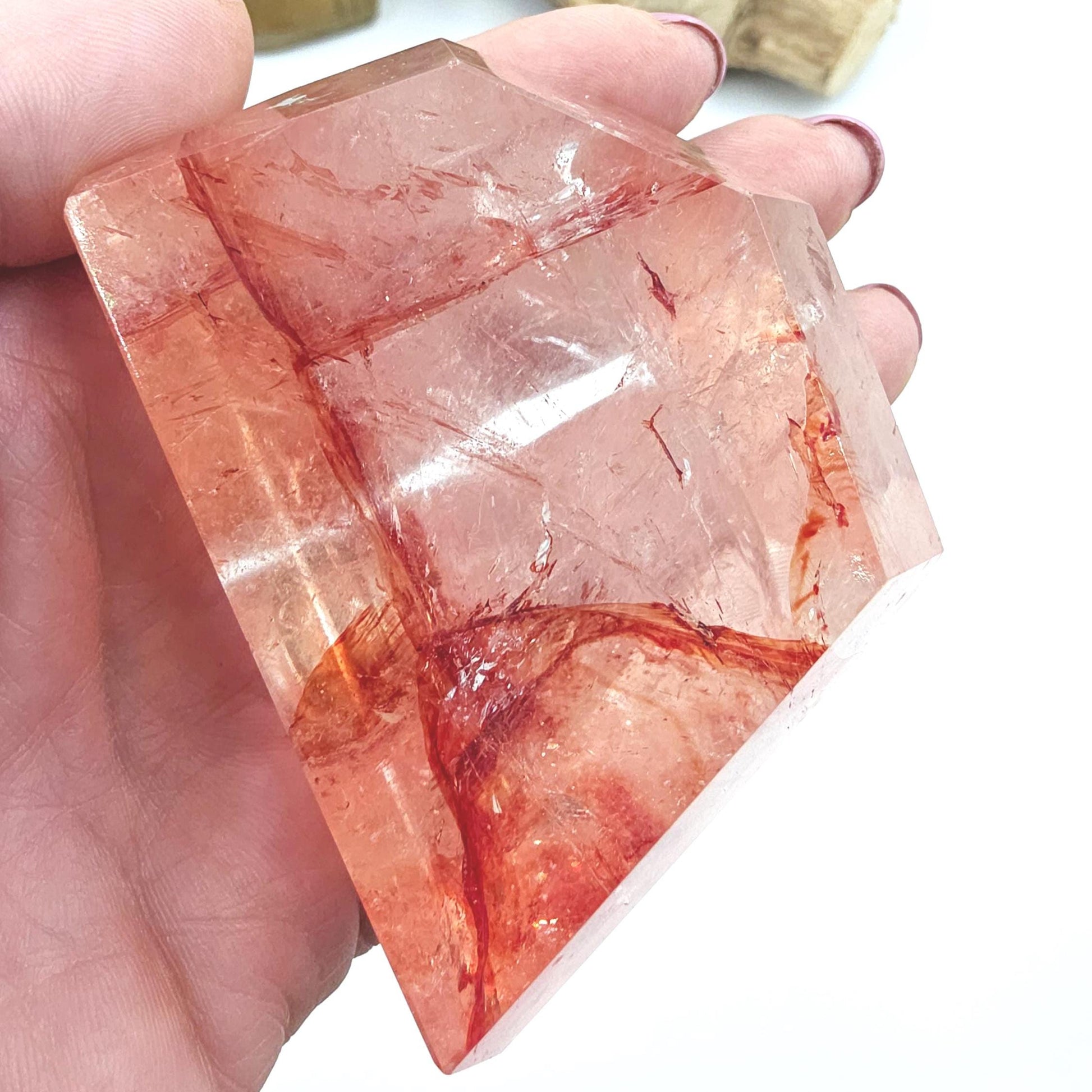 Madagascan Fire Quartz (Hematoid) Freeform – Grounding, Clarity & Energy Balancing Crystal, 240g
