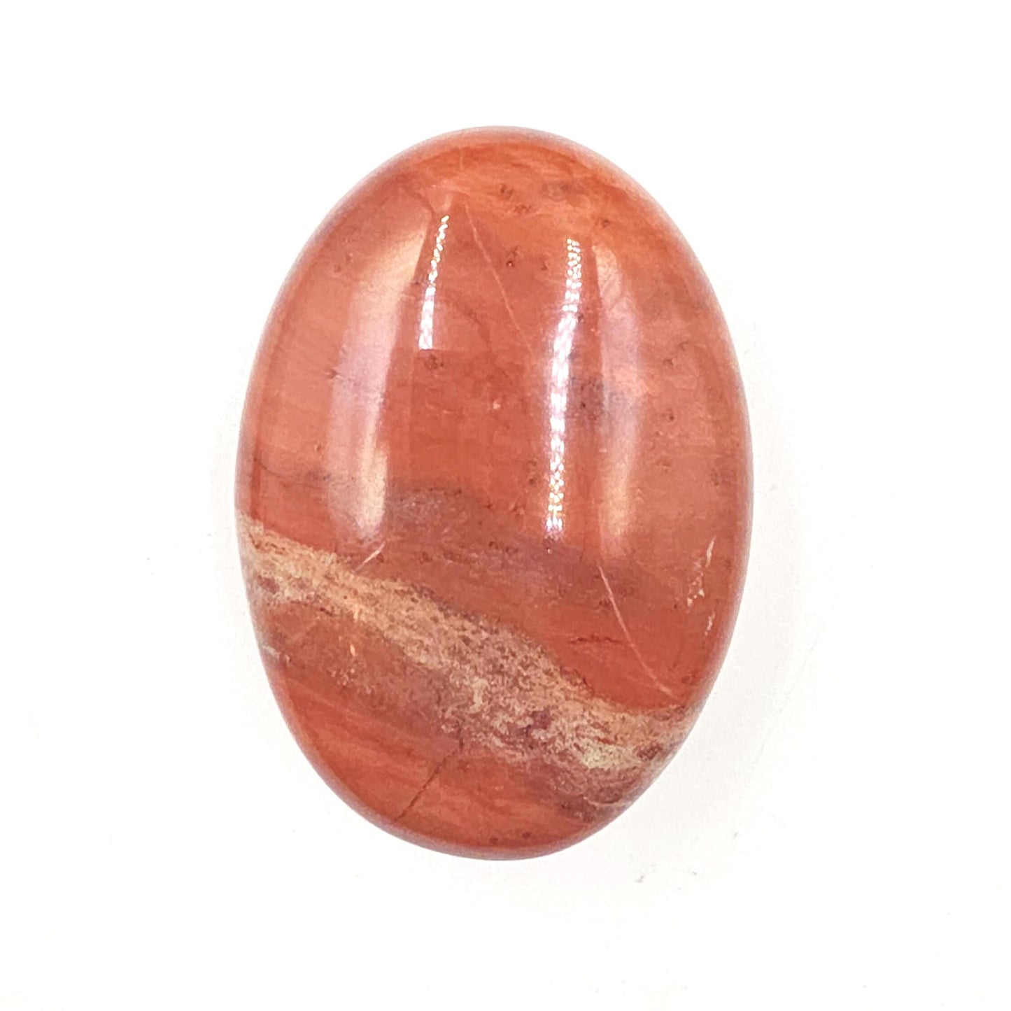 Red Jasper Palm Stone – Strength, Grounding & Protective Stability Crystal, 100g