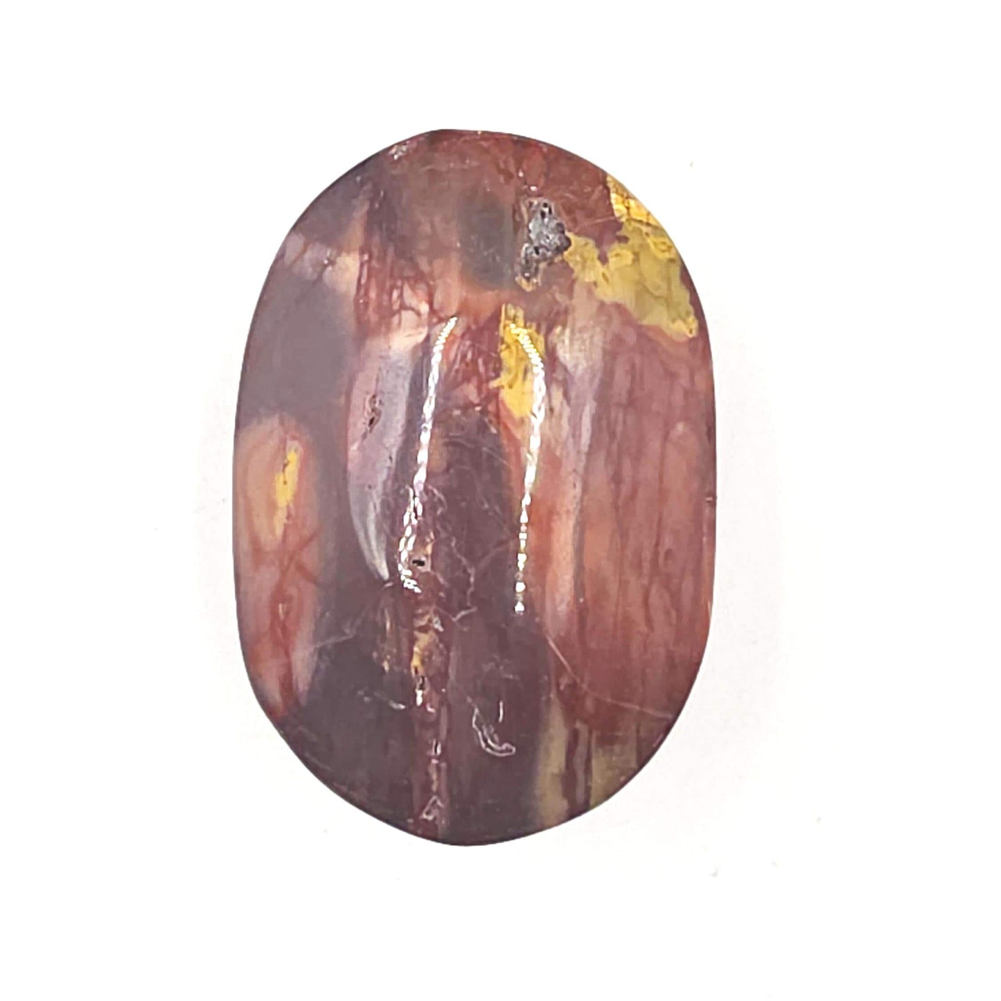 Mookaite Jasper Palm Stone – Strength, Grounding & Emotional Balance Crystal, 65g