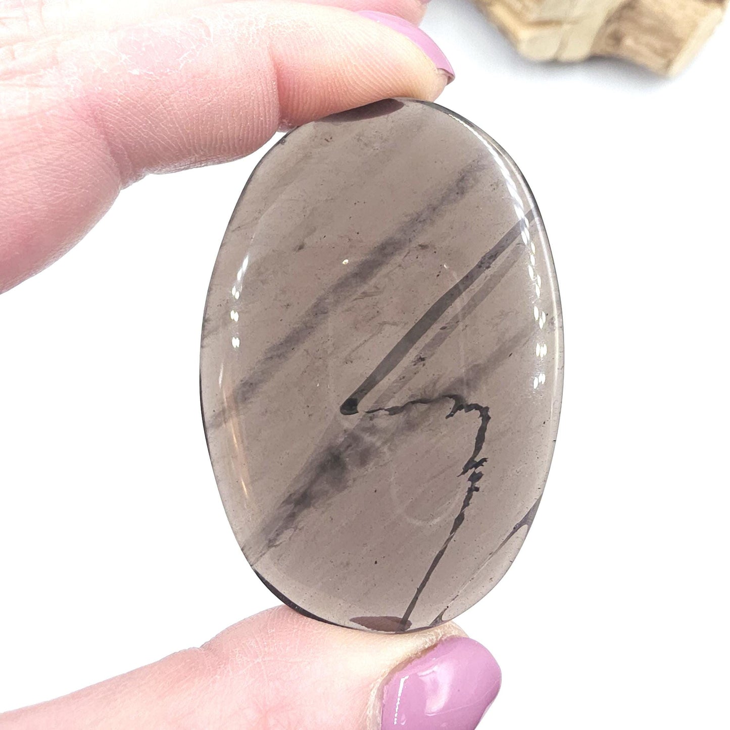 Ice Obsidian Palm Stone – Clarity, Protection & Grounding Crystal, 30g